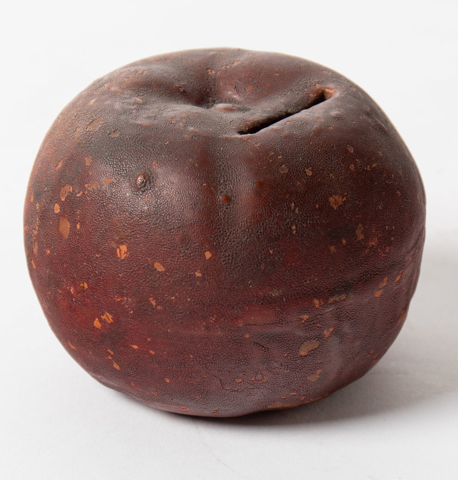 REDWARE APPLE BANK IN ORIGINAL RED PAINT. (1 of 4)