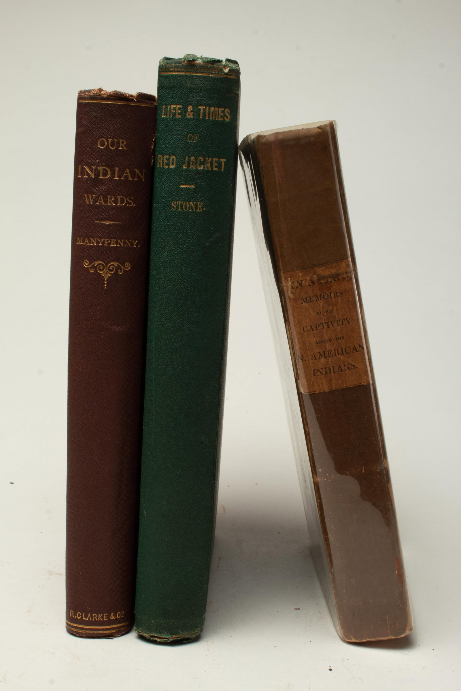 THREE BOOKS OF NATIVE AMERICAN HISTORY.: THREE BOOKS OF NATIVE AMERICAN HISTORY. American, 19th Century. "MEMOIRS OF A CAPTIVITY AMONG THE INDIANS" by John D. Hunter, Longman, Hurst, Rees, Orme, Brown, and Green, London, England, 1923,