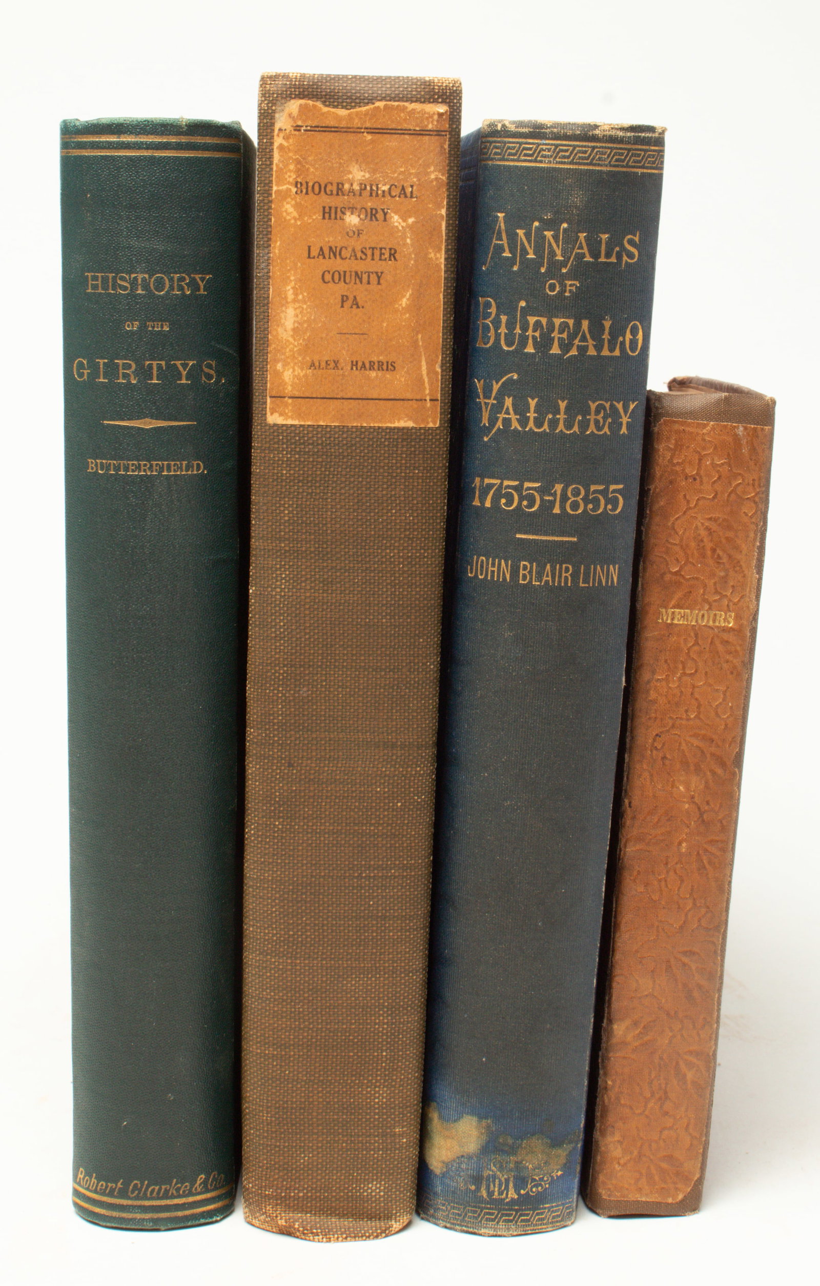 FOUR BOOKS OF PENNSYLVANIA HISTORY.: FOUR BOOKS OF PENNSYLVANIA HISTORY. American, 19th Century. "MEMOIRS OF A LIFE CHIEFLY PASSED IN PENNSYLVANIA WITHIN THE LAST SIXTY YEARS" by Alexander Graydon, John Wyeth, Harrisburg, Pennsylvania, 1