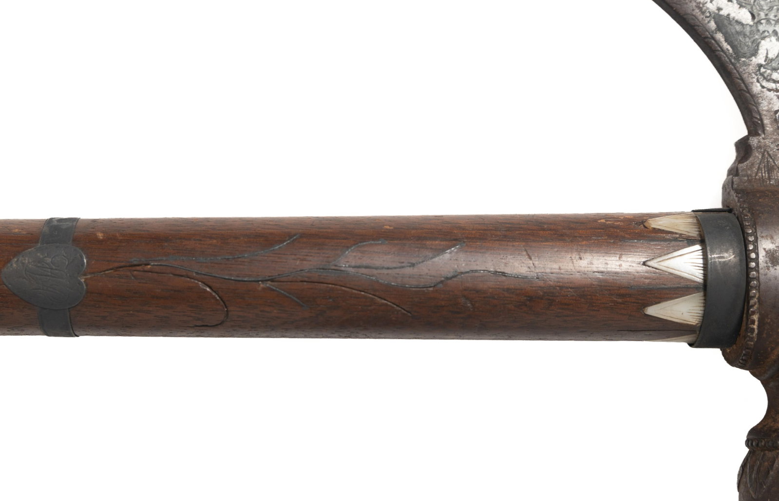 IMPORTANT PIPE TOMAHAWK WITH INLAYS. - 6