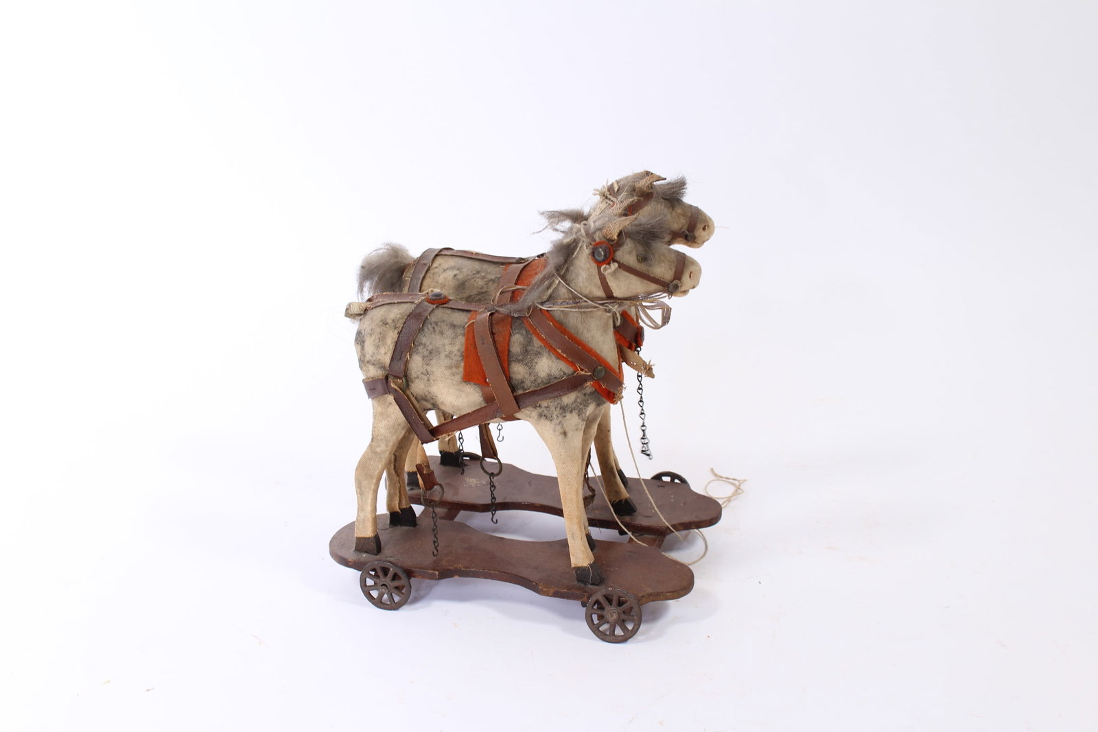 DOUBLE HORSE PULL TOY. - 4