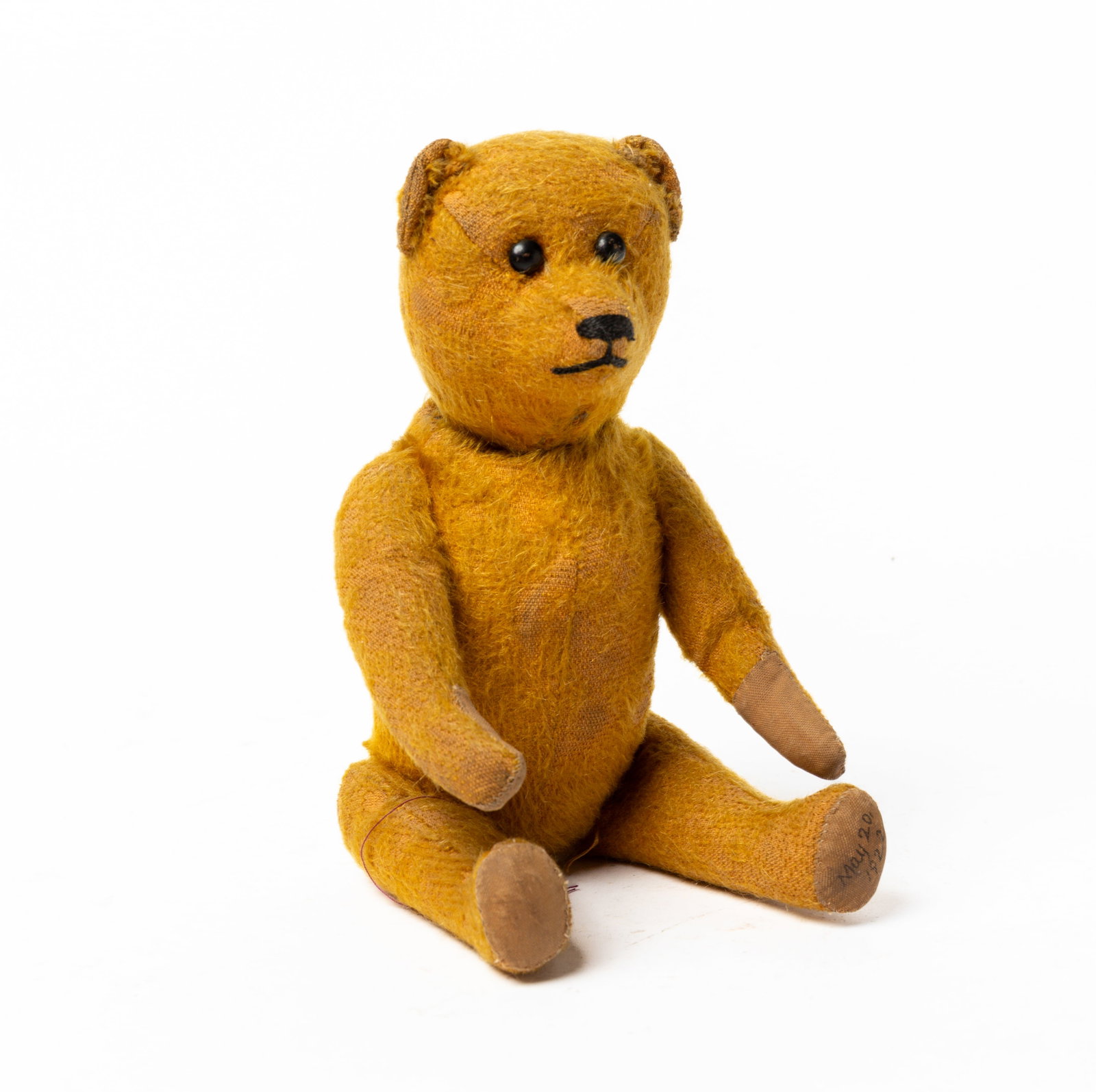 SCHUCO YES/NO MOHAIR TEDDY BEAR. (1 of 6)