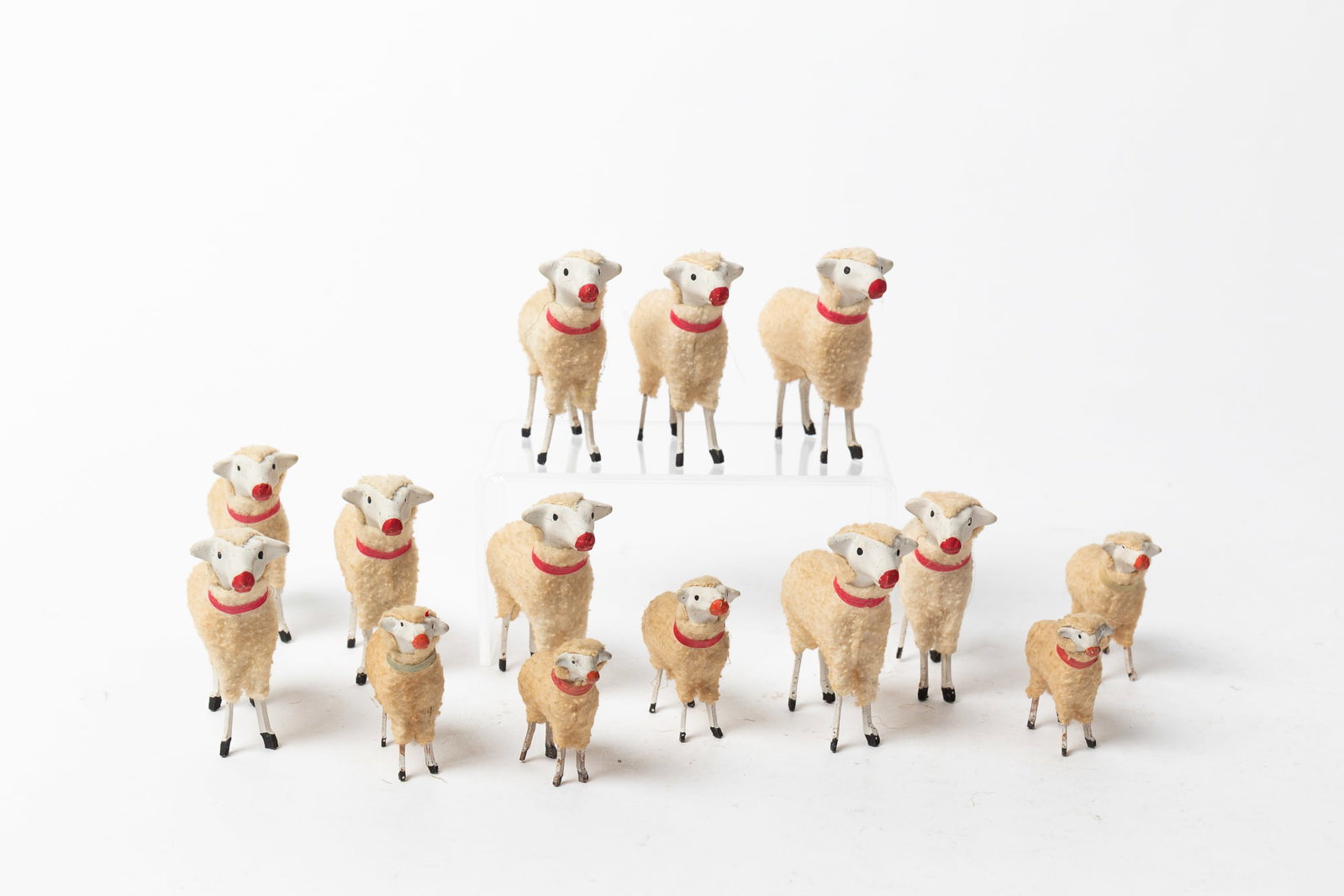 FOURTEEN GERMAN STICK-LEG SHEEP. (1 of 5)