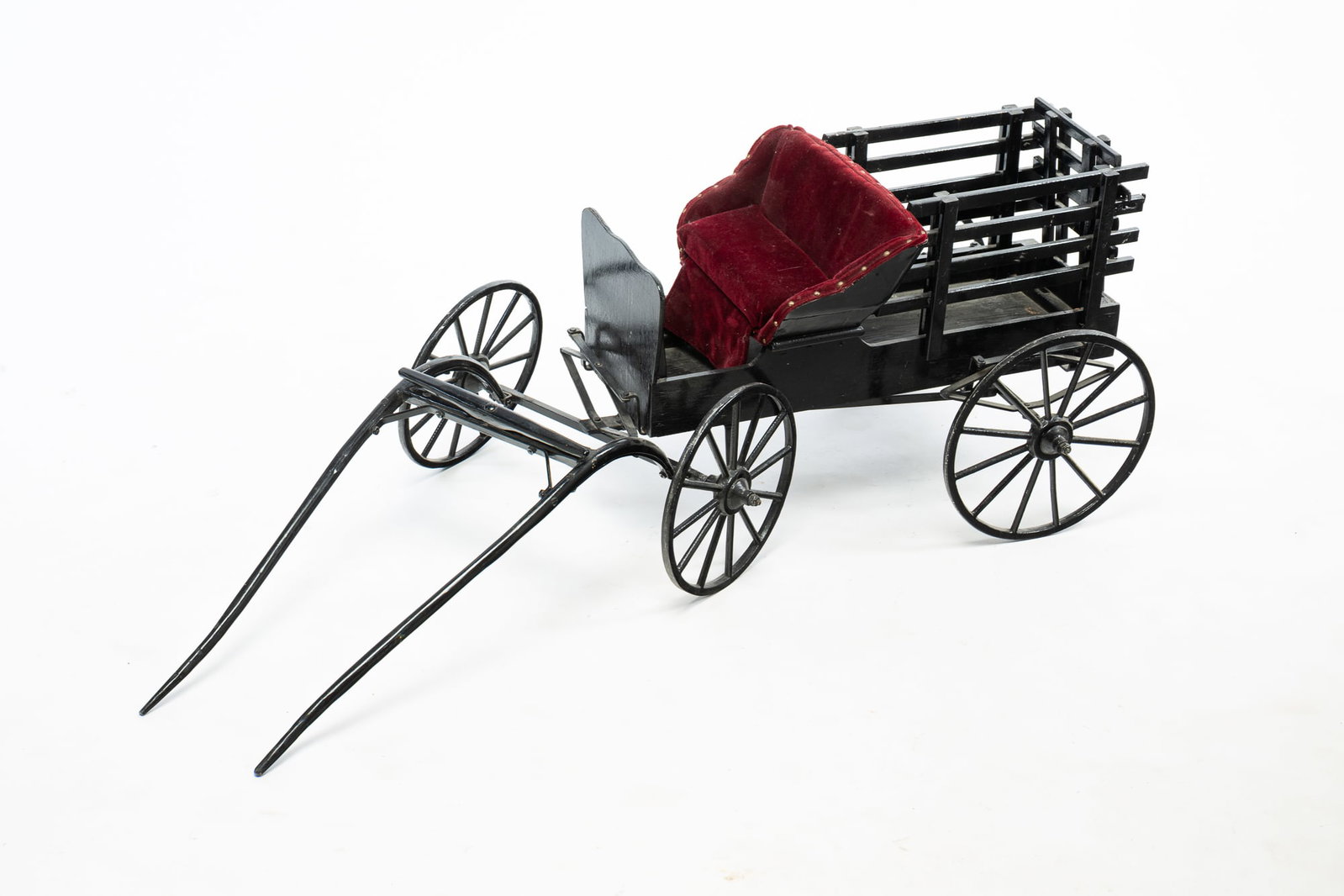 FINE DOLL SIZE MODEL OF A HORSE DRAWN WAGON. (1 of 5)