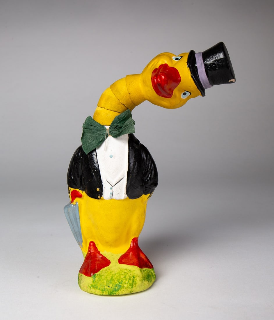 GENTLEMAN DUCK TOY WITH JOINTED NECK. (1 of 5)