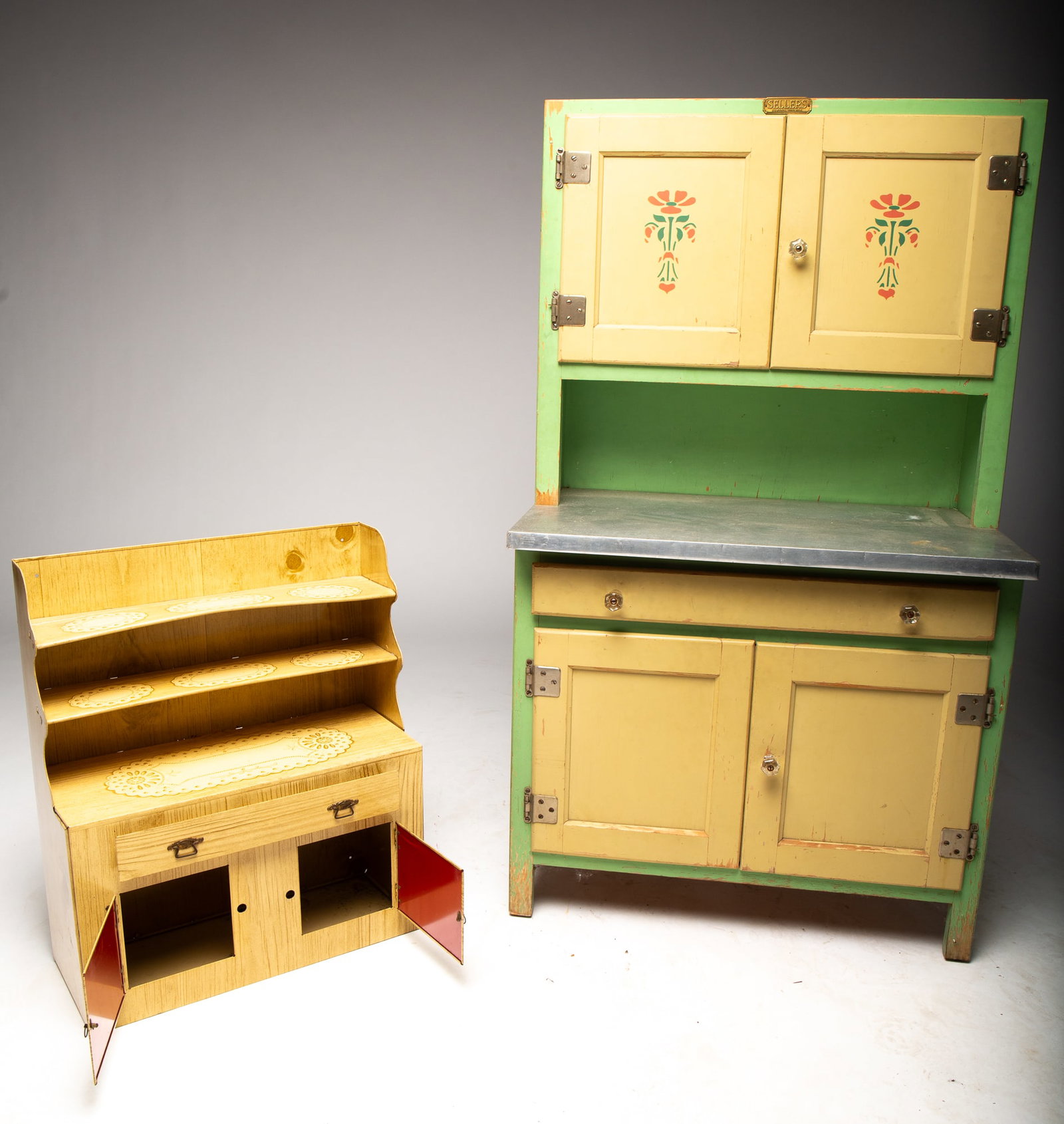 CHILD-SIZE SELLERS (ELMWOOD, INDIANA) HOOSIER CABINET AND WOLVERINE (PITTSBURGH, PENNSYLVANIA) (1 of 14)