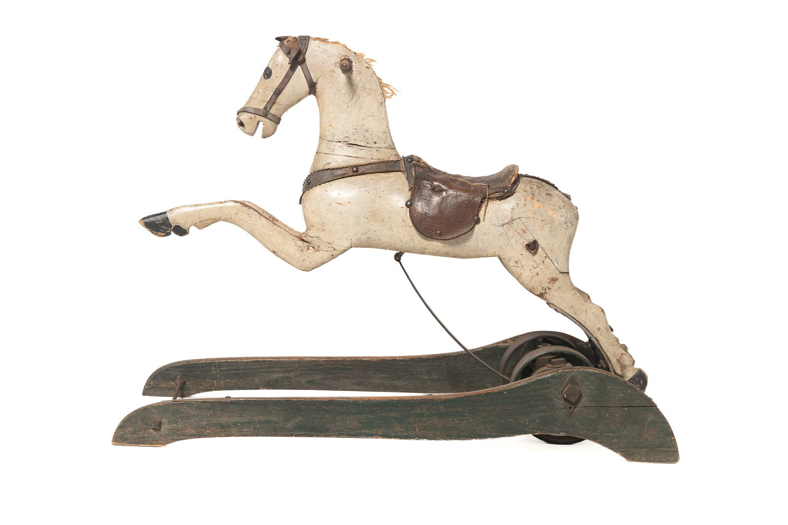 SPRING ROCKING CAROUSEL HORSE ATTRIBUTED TO CHARLES W. DARE COMPANY. (1 of 9)
