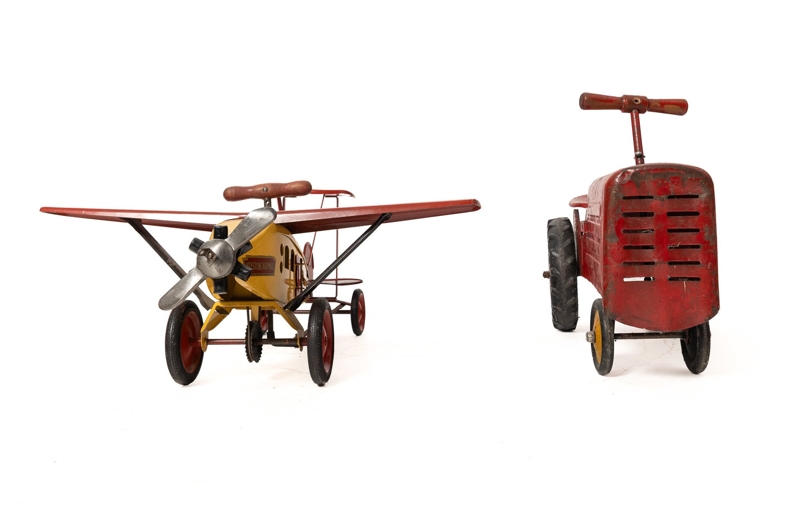 KEYSTONE (BOSTON, MASSACHUSETTS) PRESSED STEEL RIDE-ON AIR MAIL PLANE AND PRESSED STEEL RIDE-ON (1 of 20)