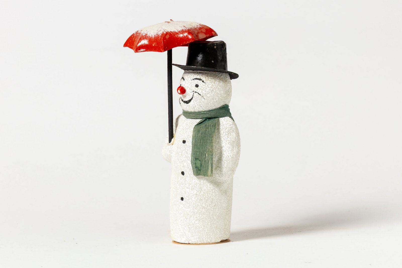 SNOWMAN WITH UMBRELLA CANDY CONTAINER. - 2