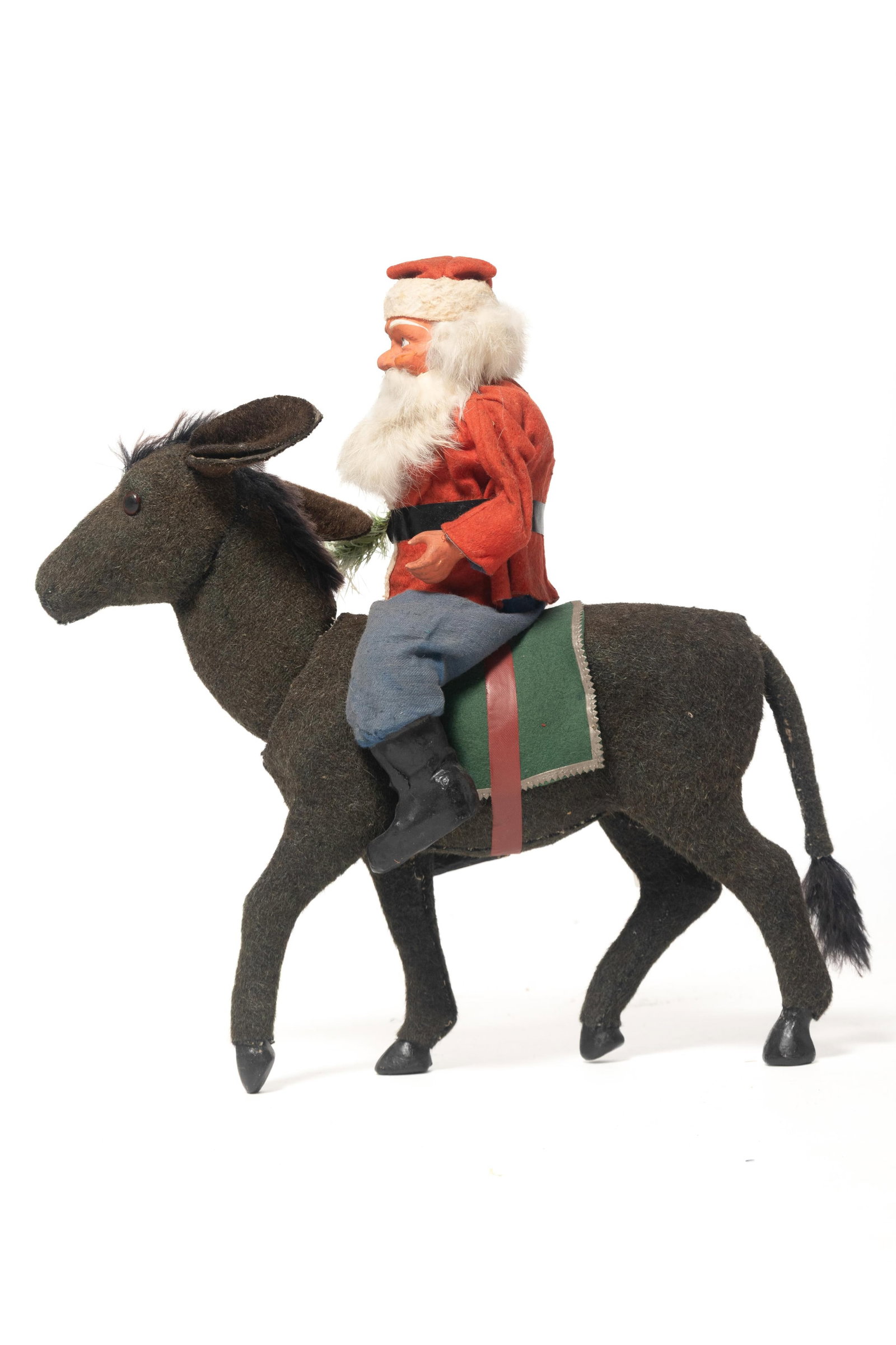 SANTA ON CLOCKWORK NODDING DONKEY. (1 of 6)