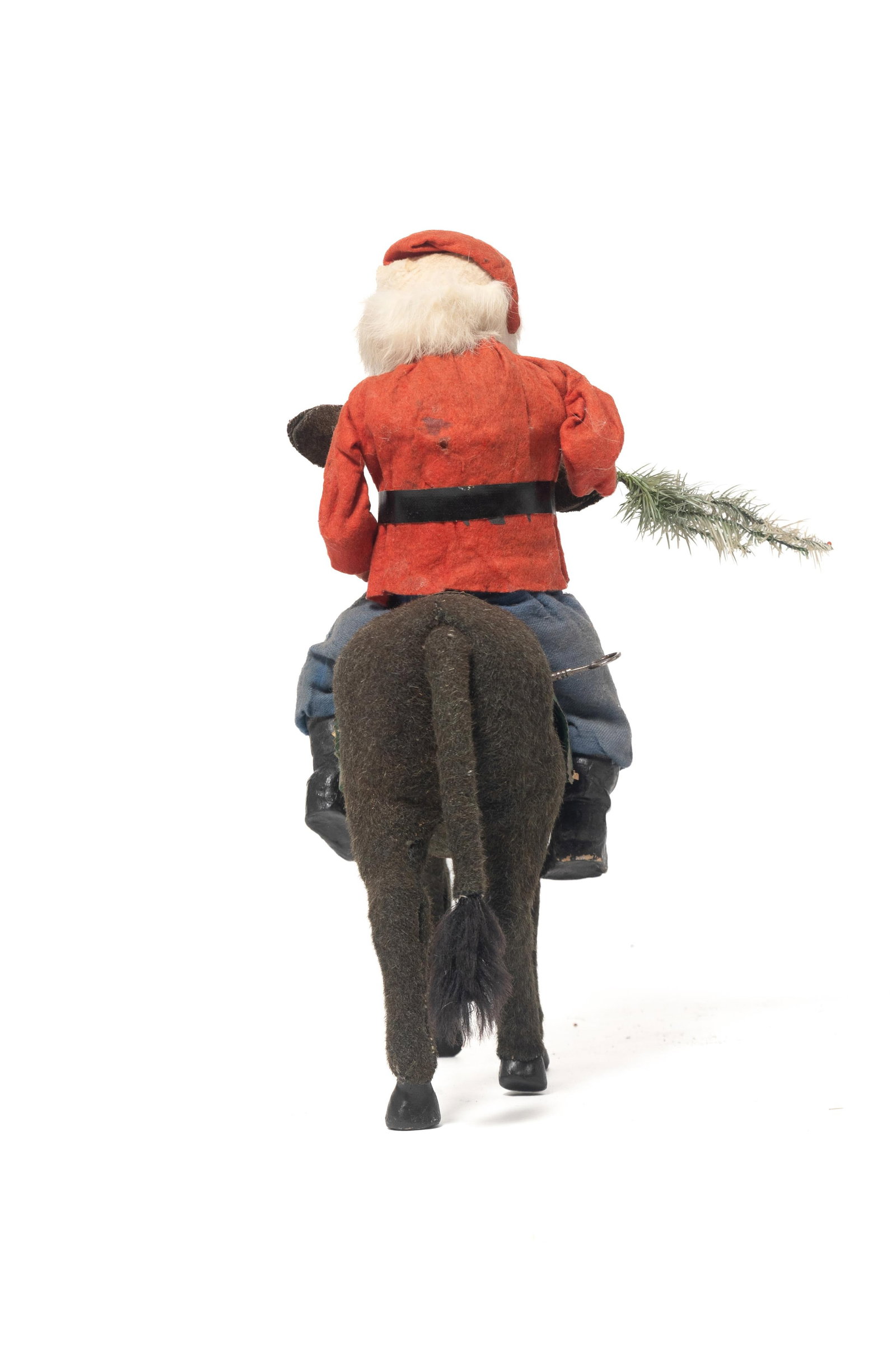 SANTA ON CLOCKWORK NODDING DONKEY. - 3