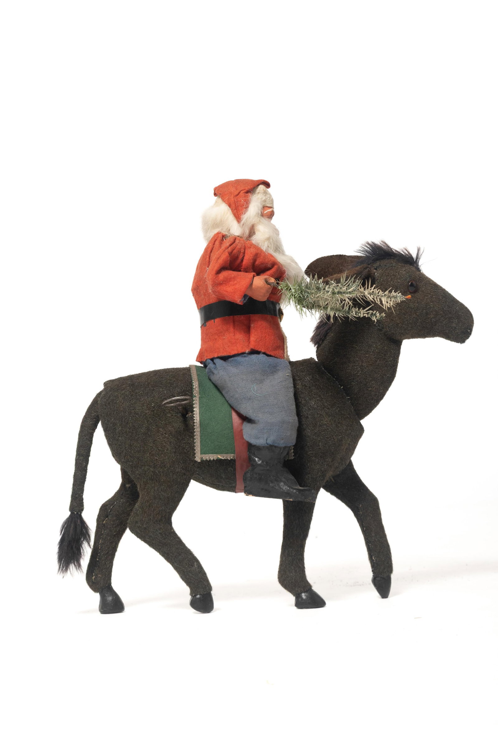 SANTA ON CLOCKWORK NODDING DONKEY. - 4