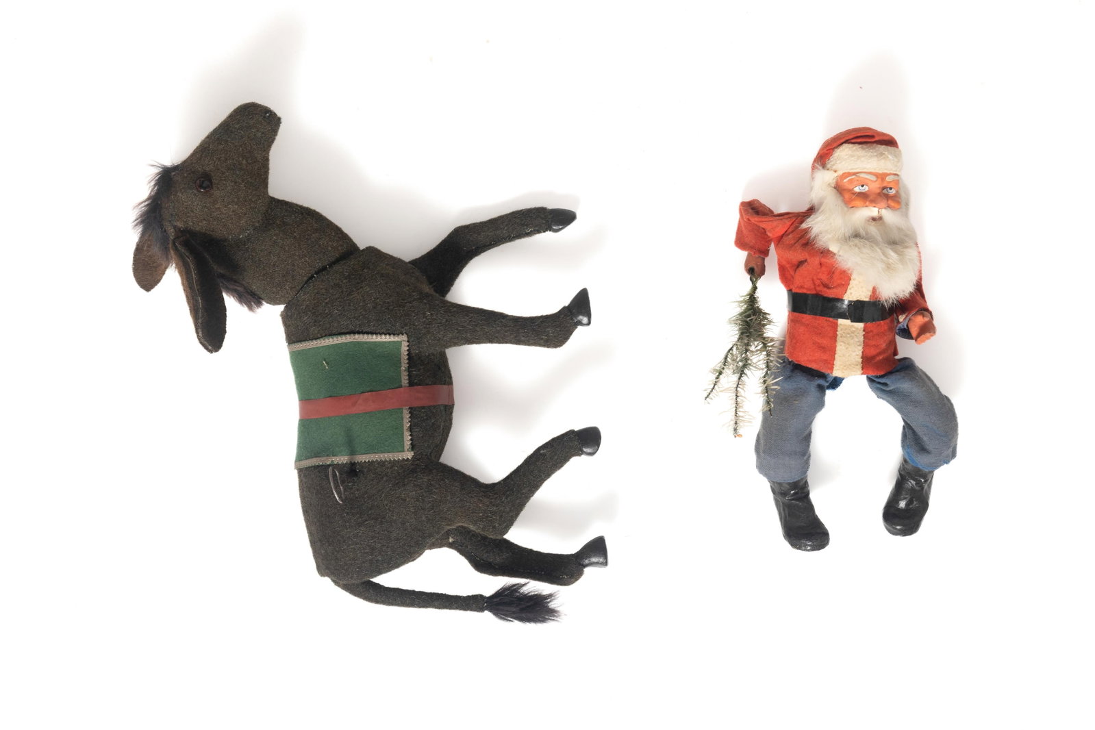 SANTA ON CLOCKWORK NODDING DONKEY. - 5