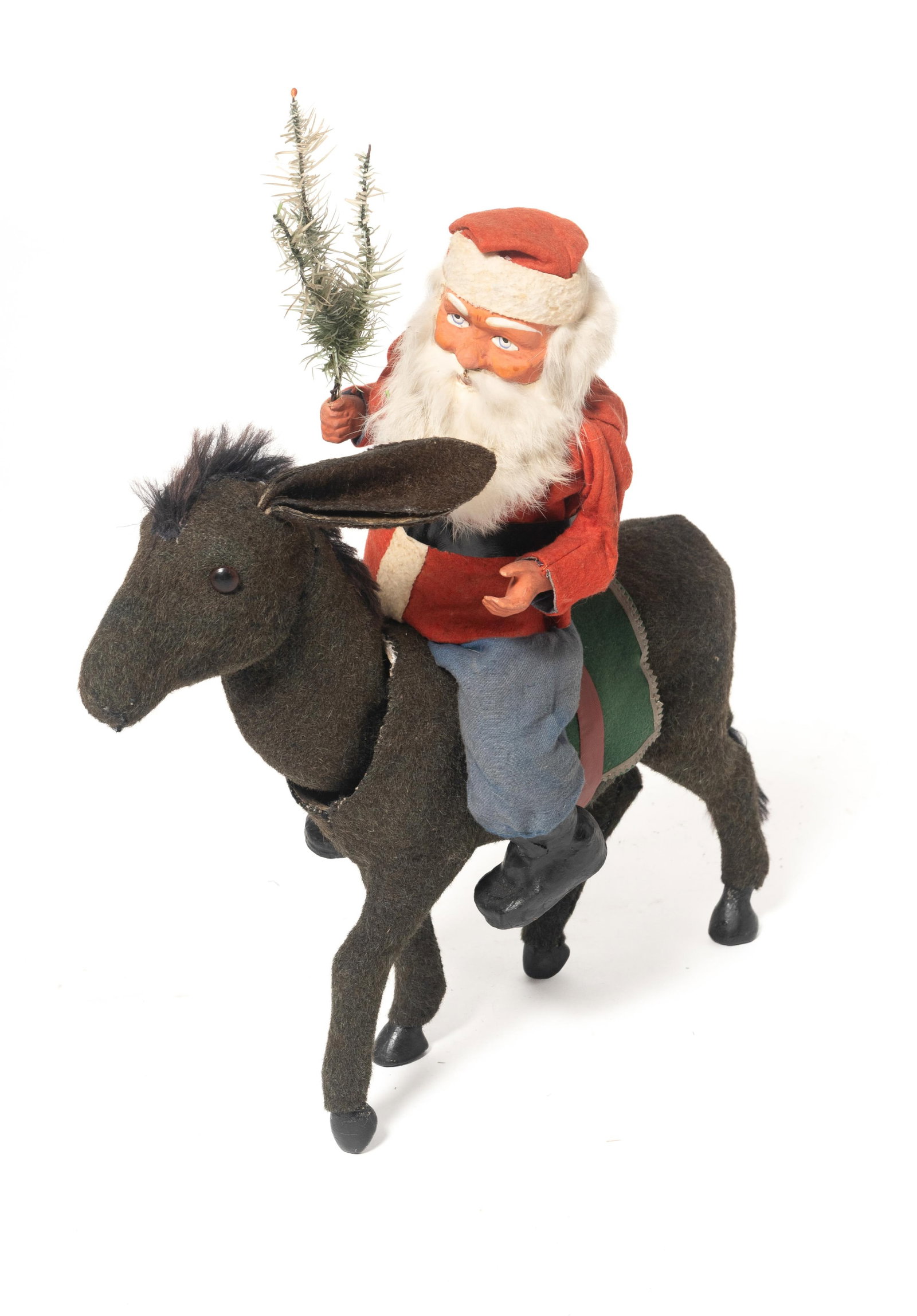 SANTA ON CLOCKWORK NODDING DONKEY. - 6