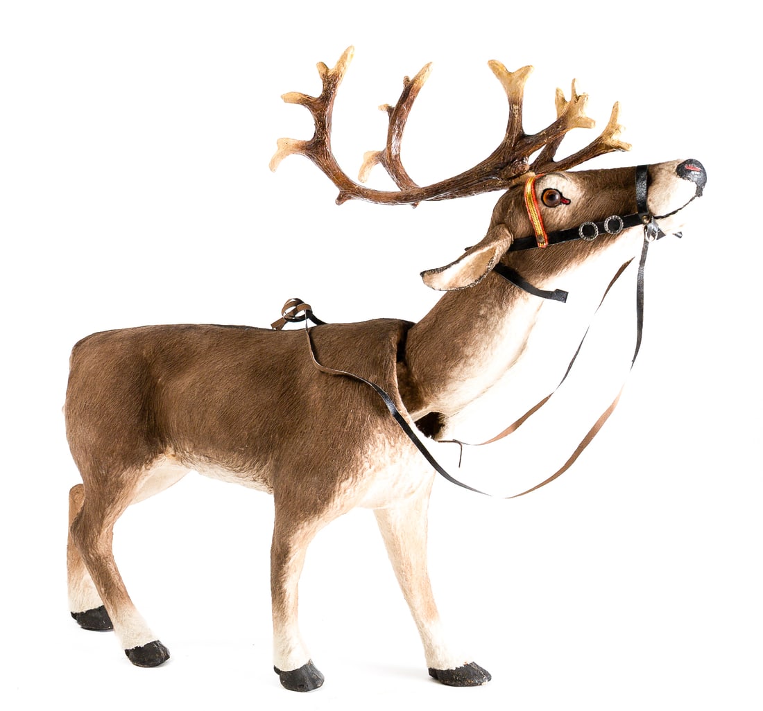 CLOCKWORK REINDEER FIGURE. - 10