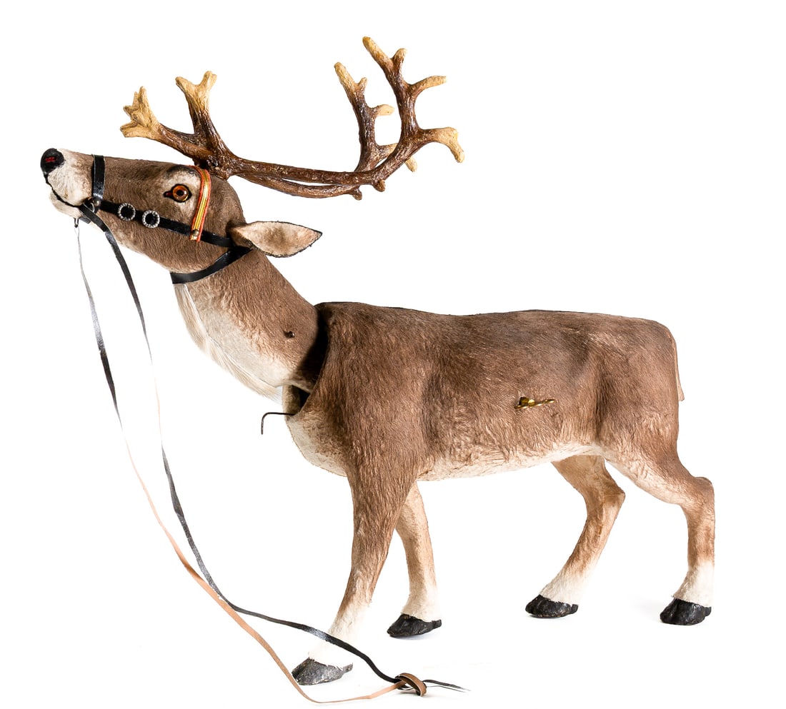 CLOCKWORK REINDEER FIGURE. - 8