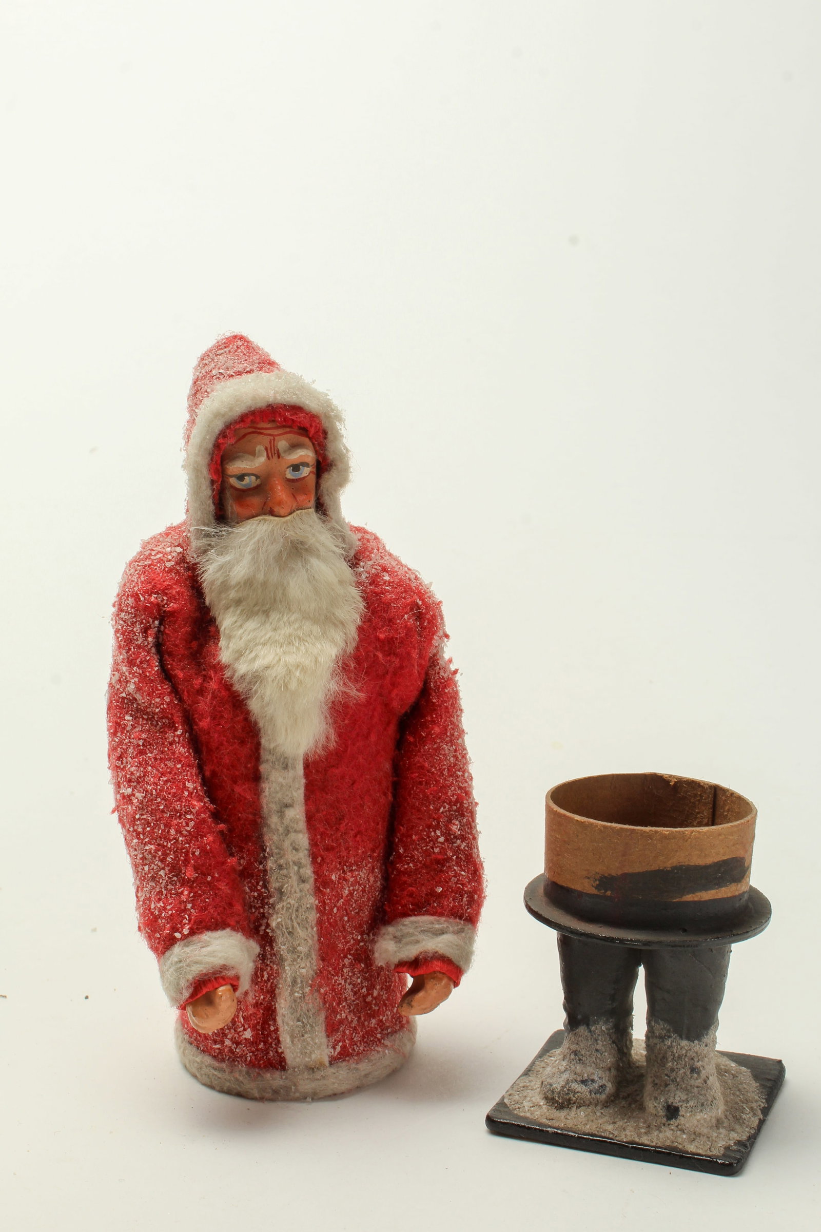 STANDING SANTA CANDY CONTAINER. - 2