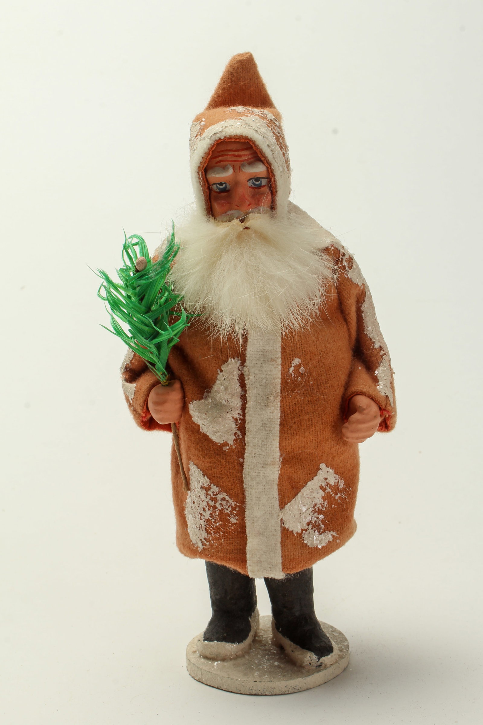 ALEXANDER WIEDE STANDING SANTA CANDY CONTAINER WITH HOODED RED COAT. (1 of 3)