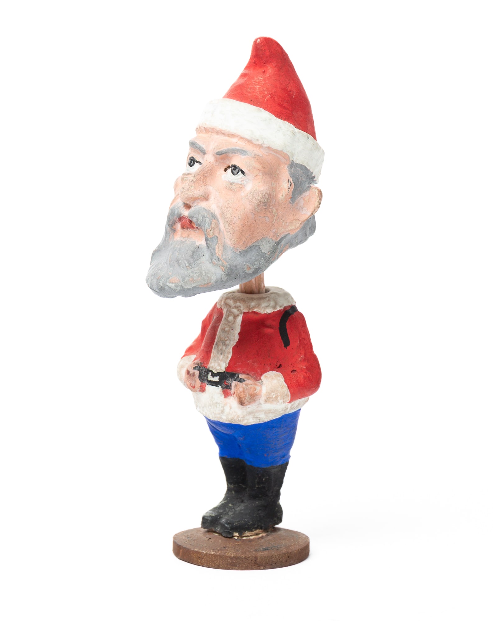 DIMINUTIVE SANTA NODDER FIGURE. (1 of 6)