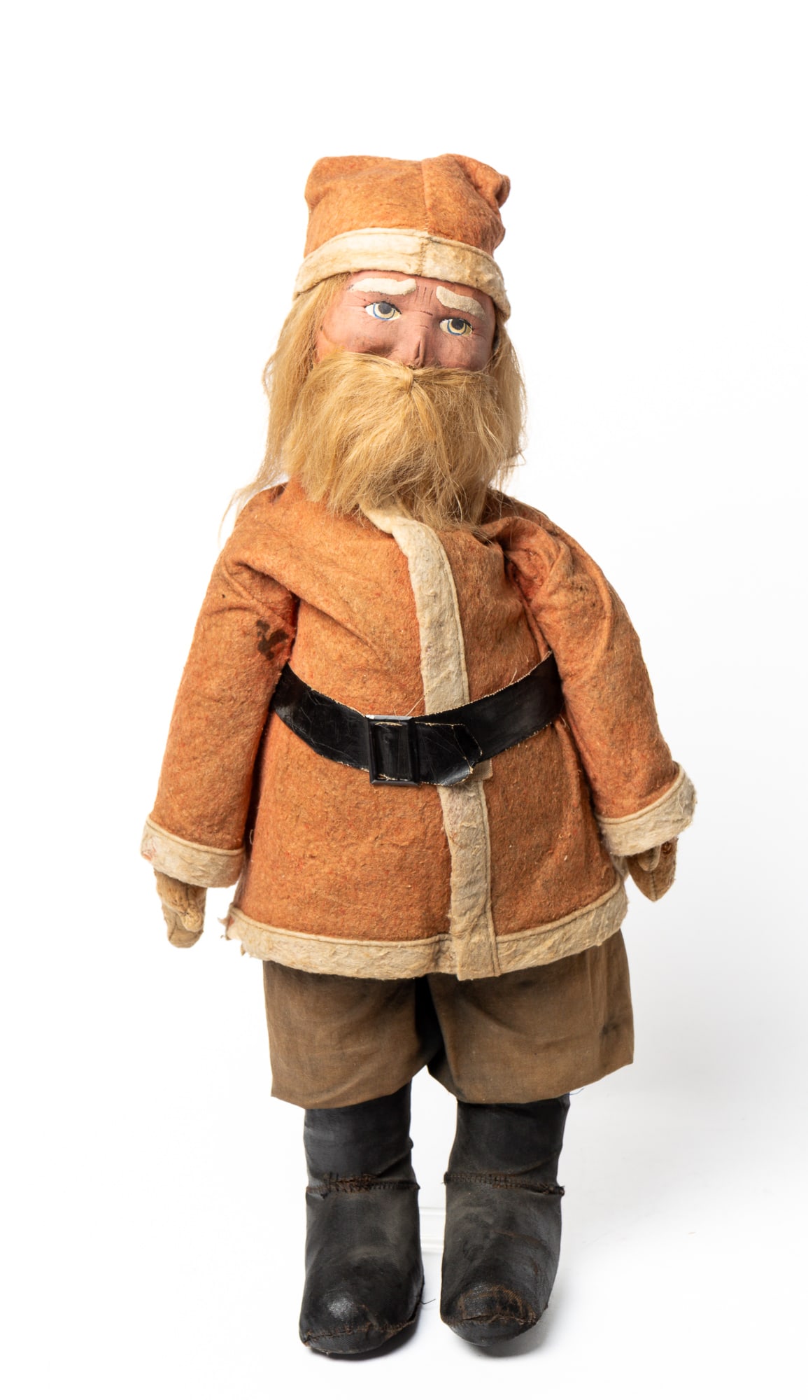 LARGE STRAW STUFFED SANTA DOLL. (1 of 5)
