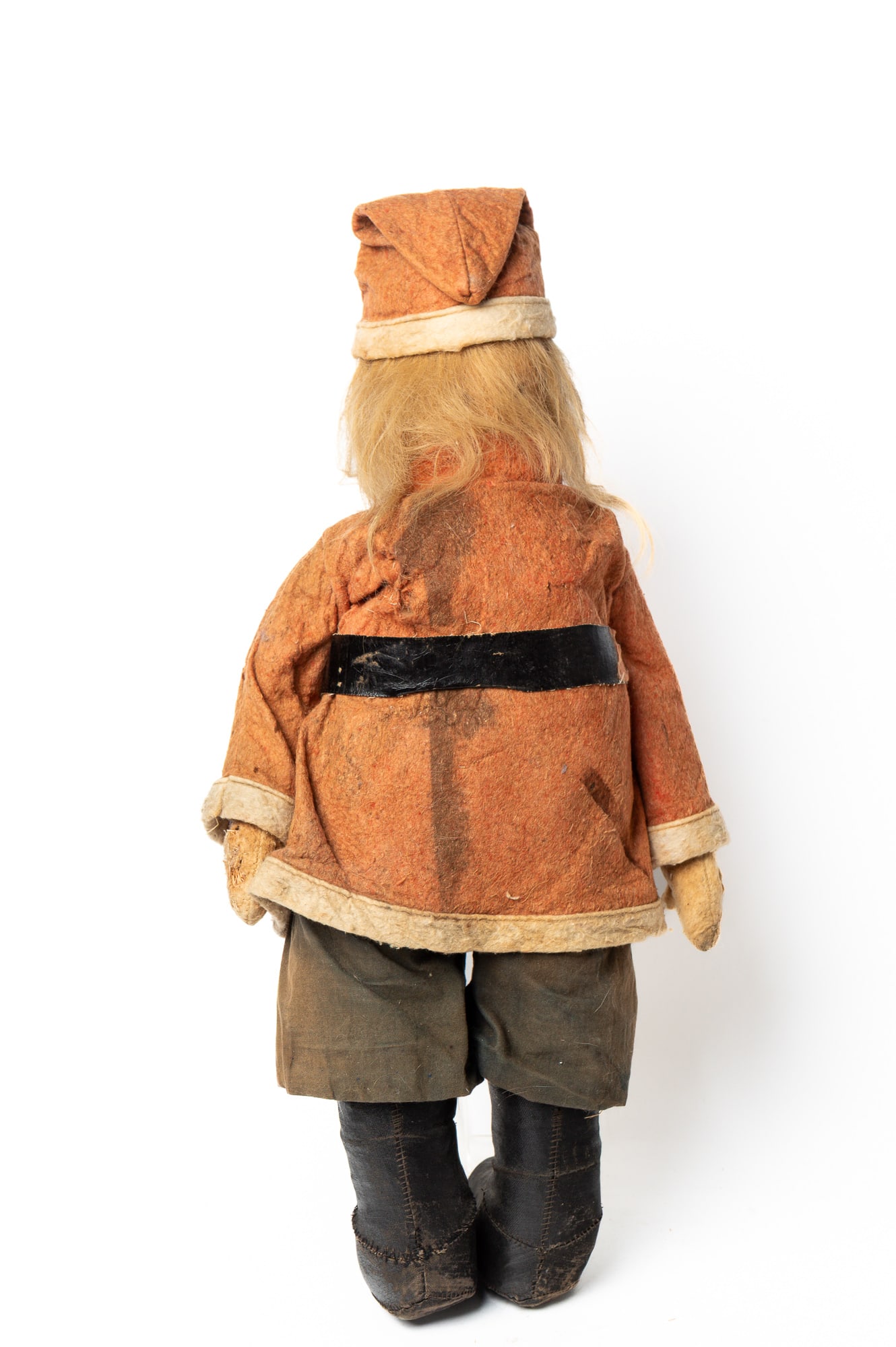 LARGE STRAW STUFFED SANTA DOLL. - 4