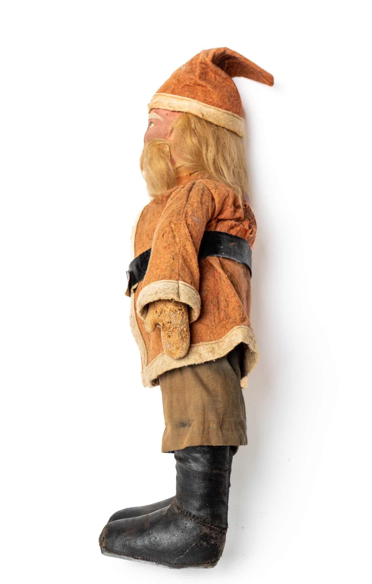 LARGE STRAW STUFFED SANTA DOLL. - 5