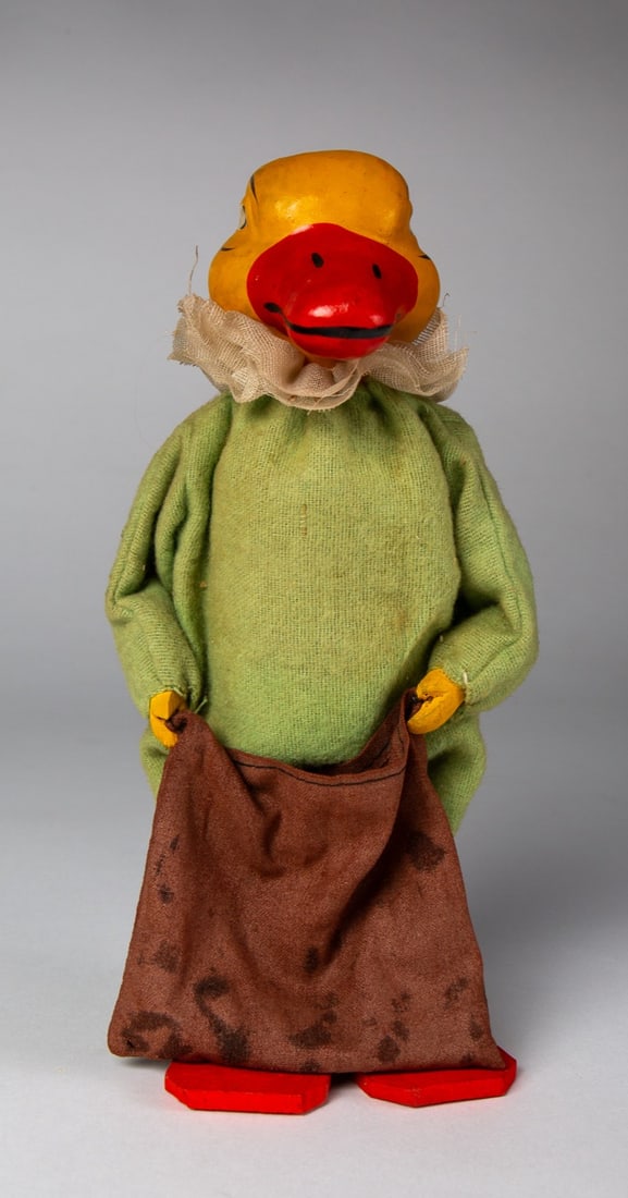 DUCK WITH SACK CANDY CONTAINER WITH SQUEEKER. - 3