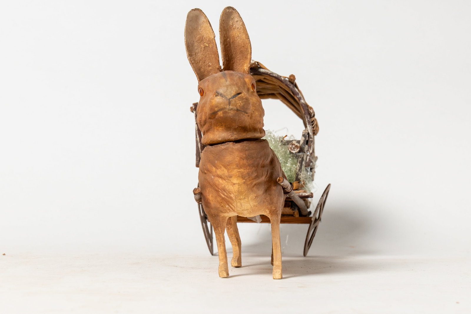RABBIT CANDY CONTAINER PULLING A CART. - 4
