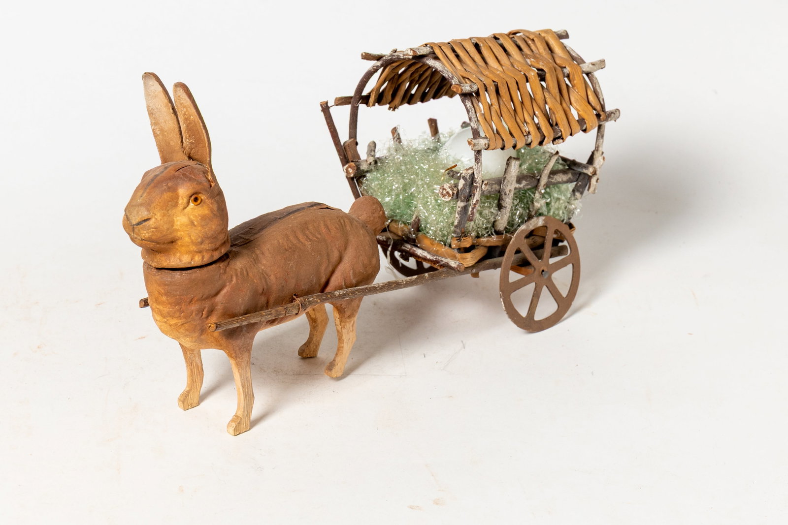 RABBIT CANDY CONTAINER PULLING A CART. - 5