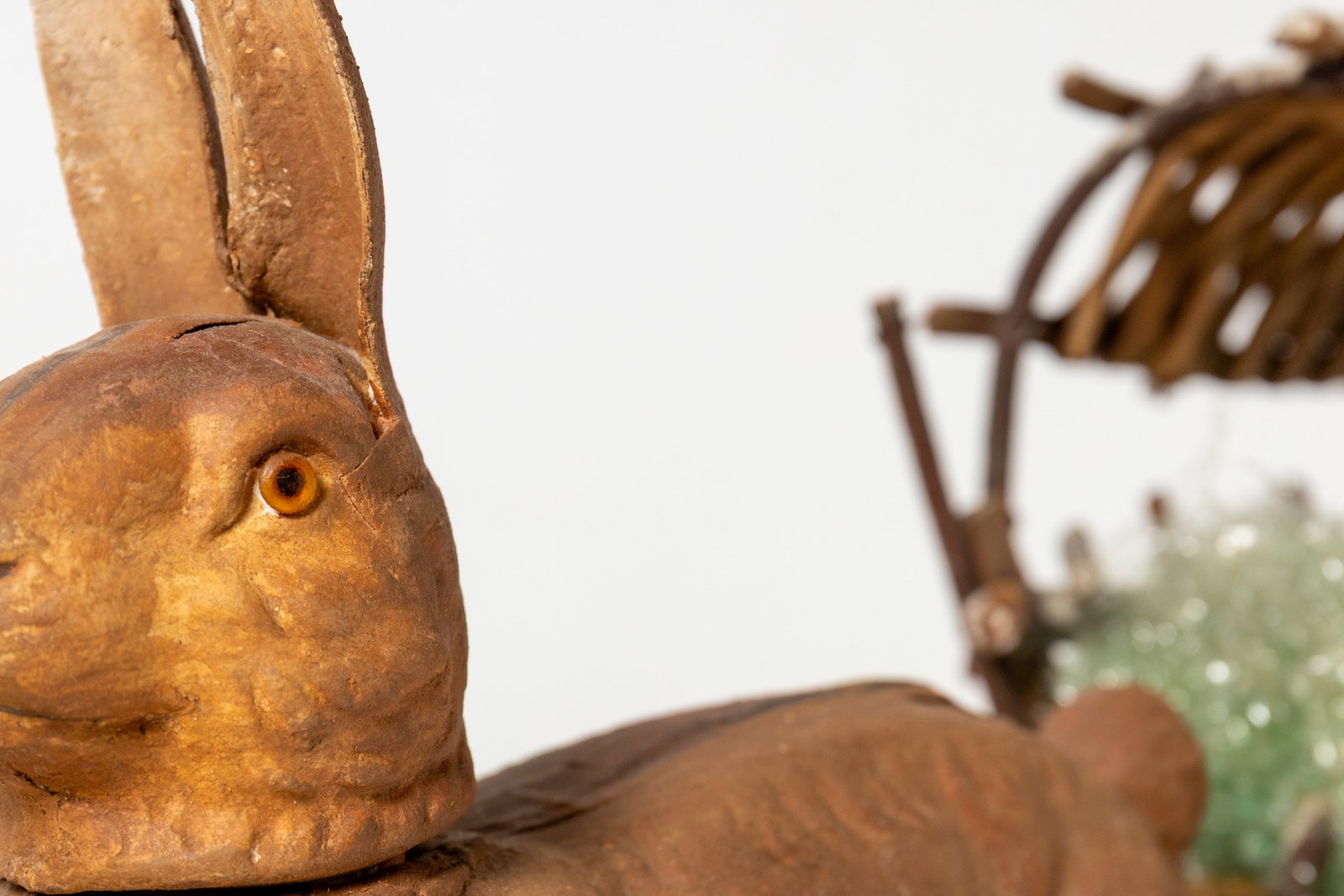 RABBIT CANDY CONTAINER PULLING A CART. - 7