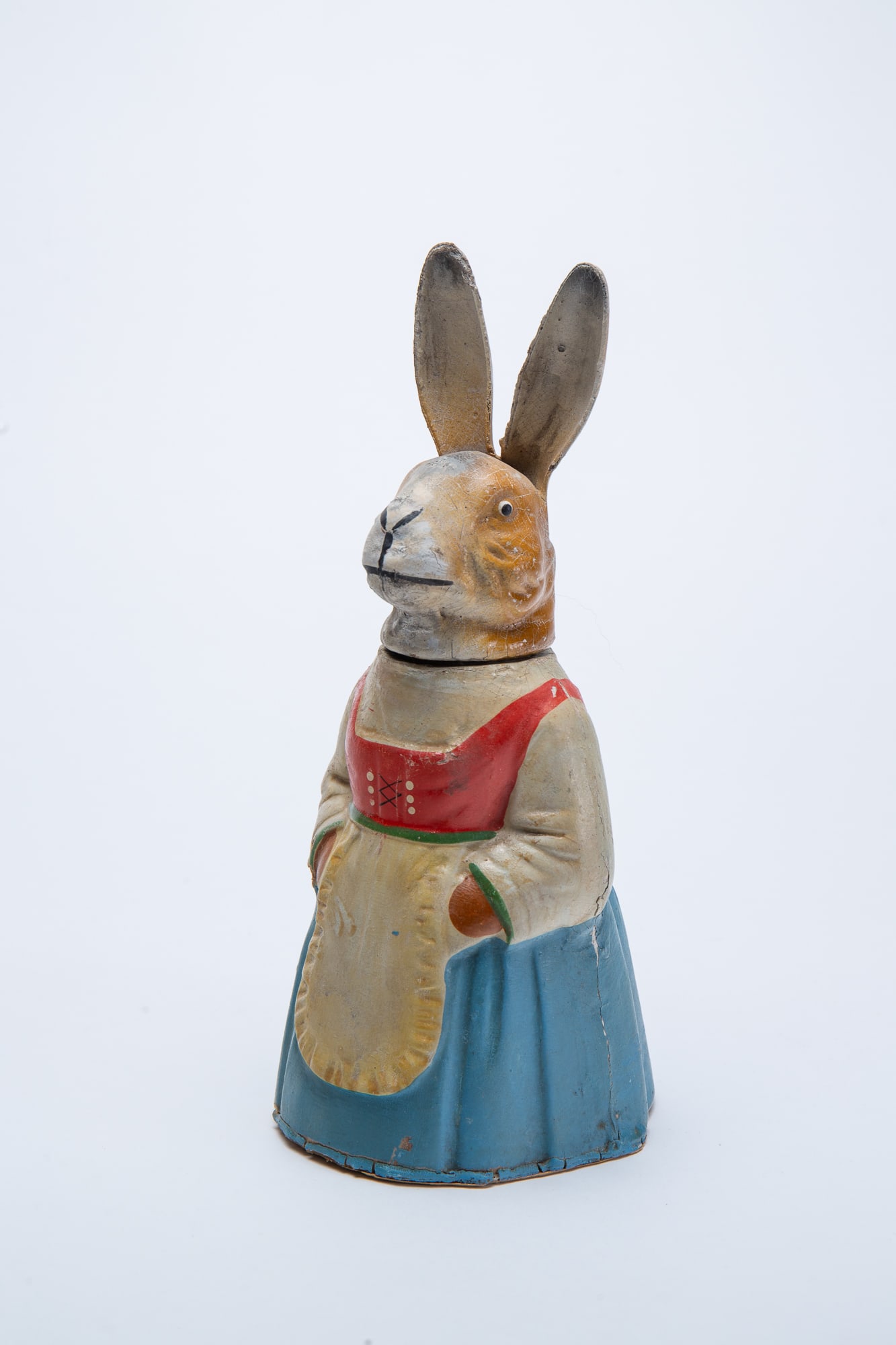 LADY RABBIT CANDY CONTAINER. (1 of 8)