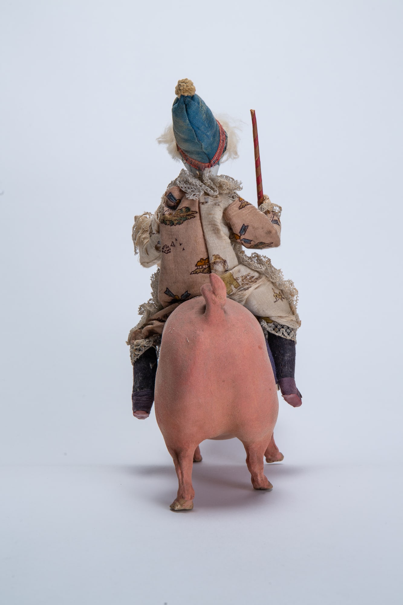 CLOWN ON PIG CANDY CONTAINER. - 7