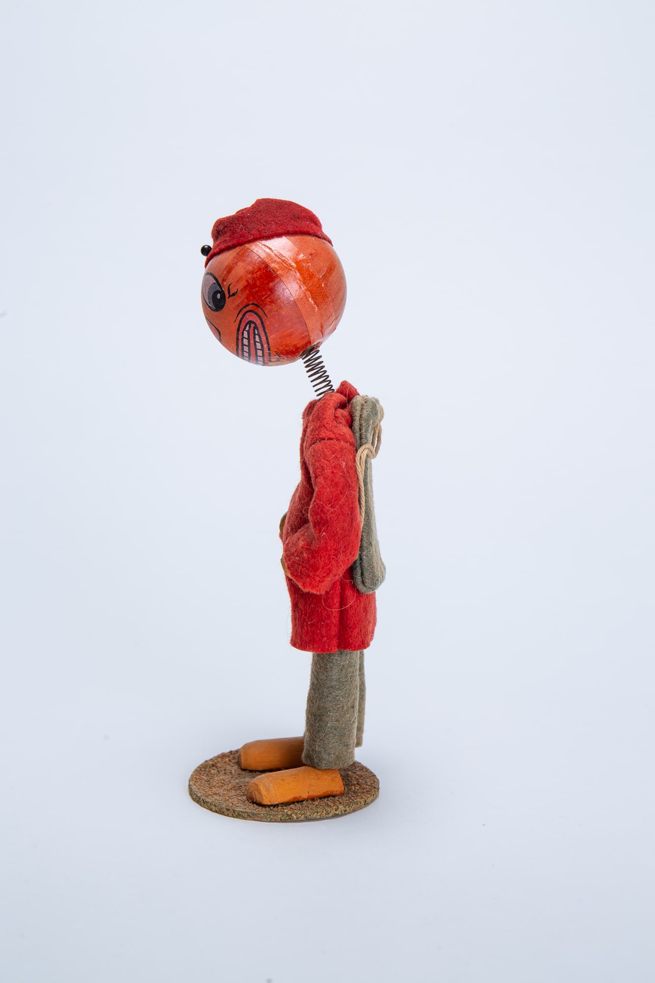 PUMPKIN MAN HALLOWEEN NODDER WITH CANDY CONTAINER BACKPACK. - 4