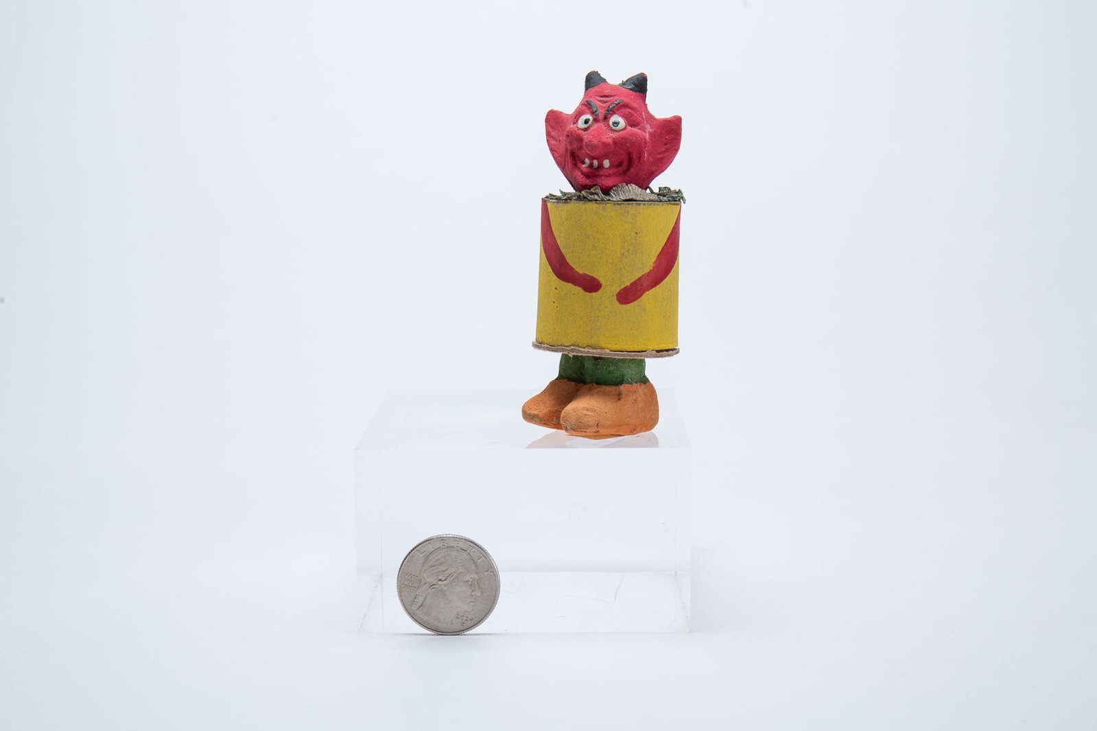 DEVIL'S HEAD HALLOWEEN CANDY CONTAINER. - 4