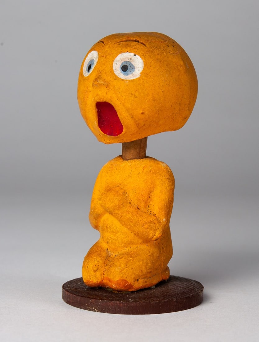 SCREAMING PUMPKIN HEAD HALLOWEEN NODDER. - 3