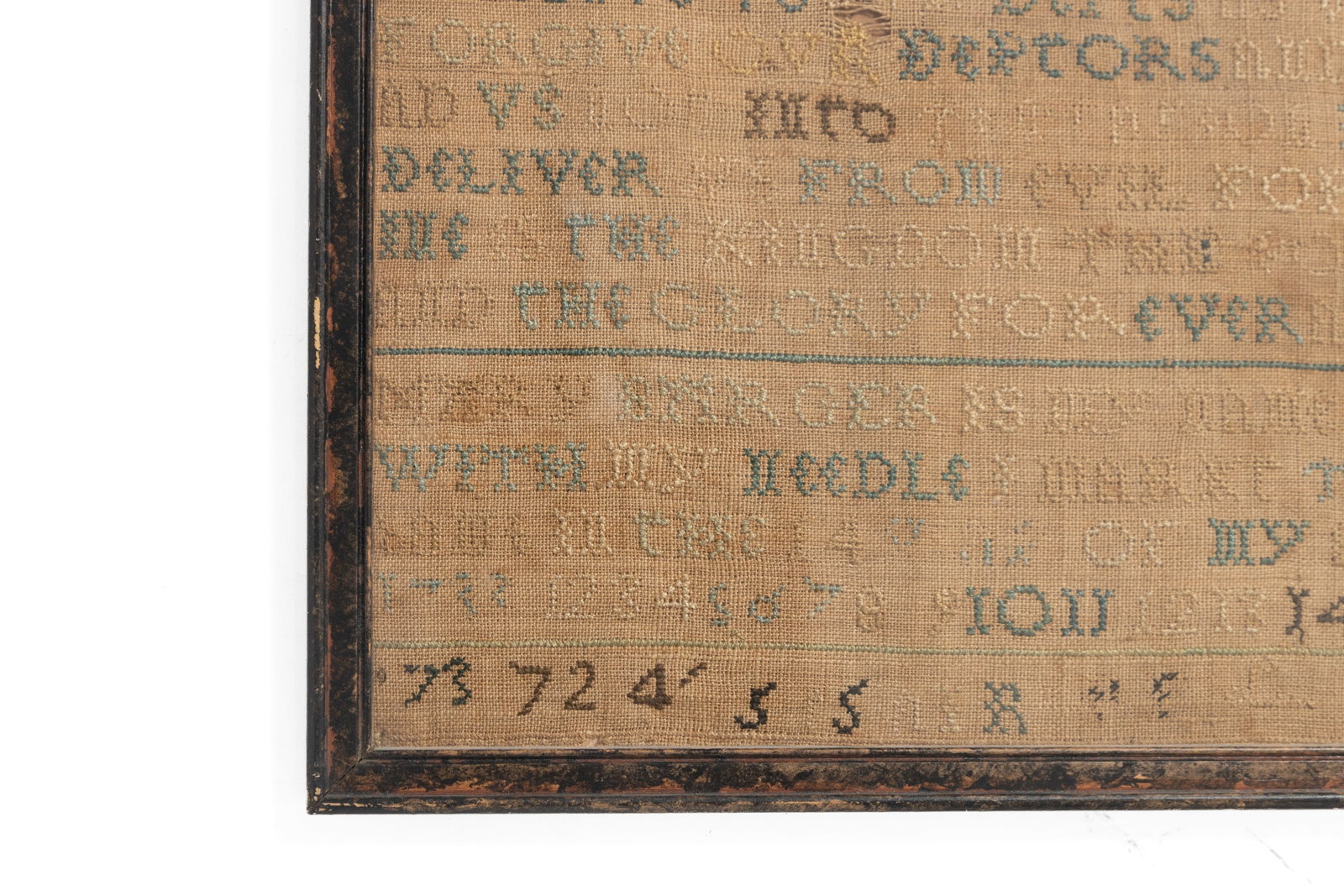 TWO NEEDLEWORK SAMPLERS. - 3