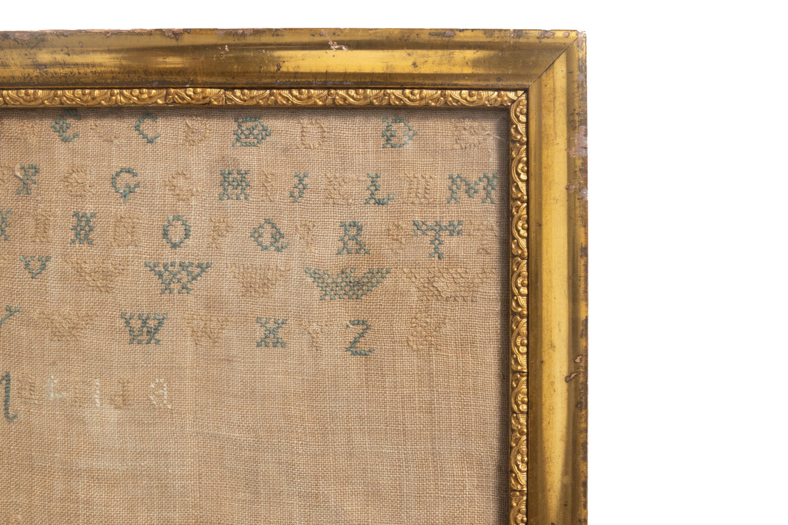 THREE NEEDLEWORK SAMPLERS. - 4