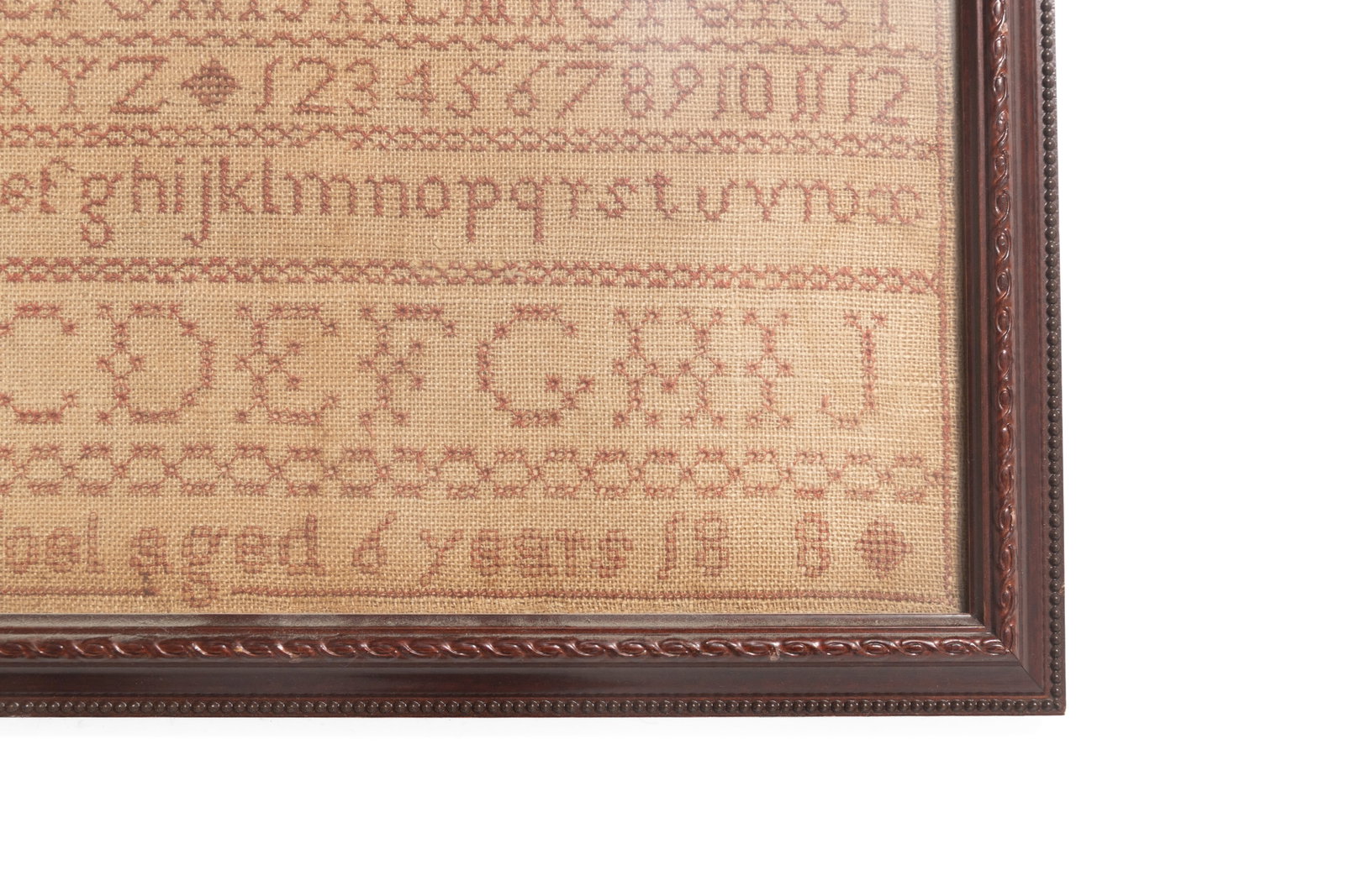 THREE NEEDLEWORK SAMPLERS. - 6