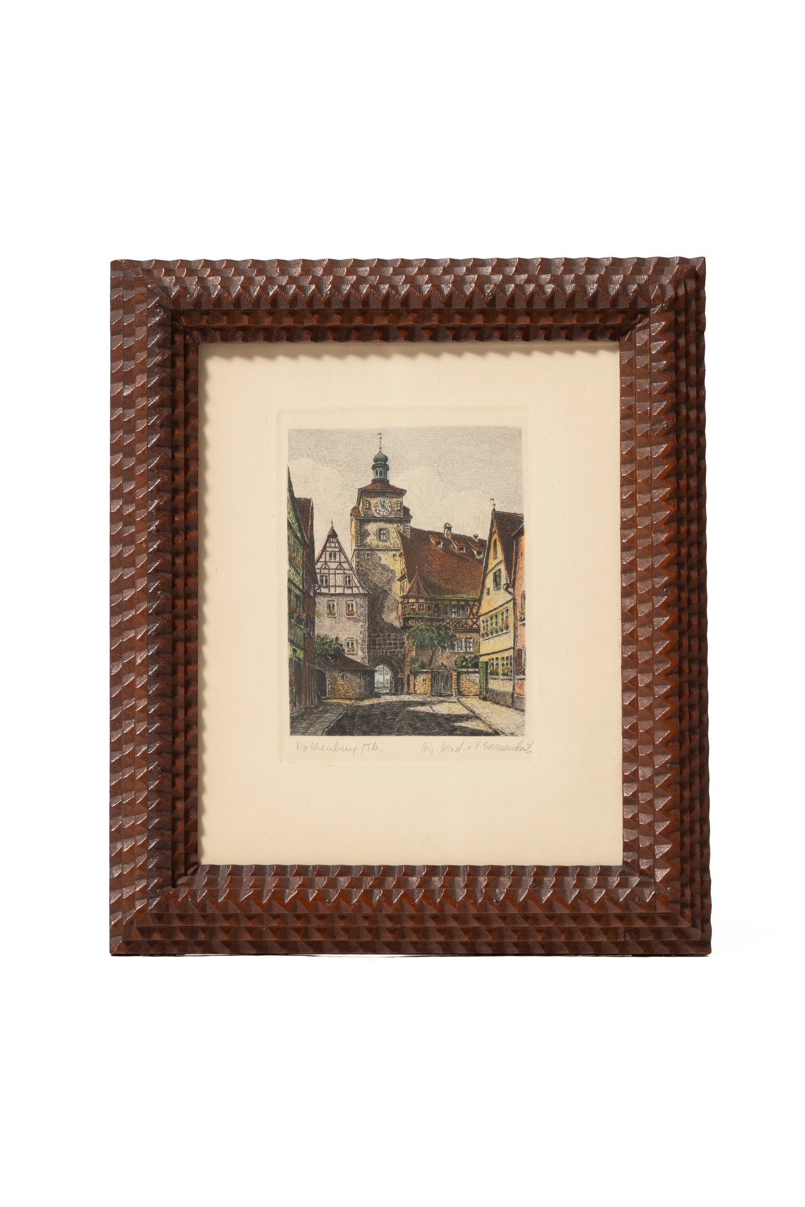 FOUR FRAMED ITEMS, INCL. NEEDLEWORK SAMPLER. - 6