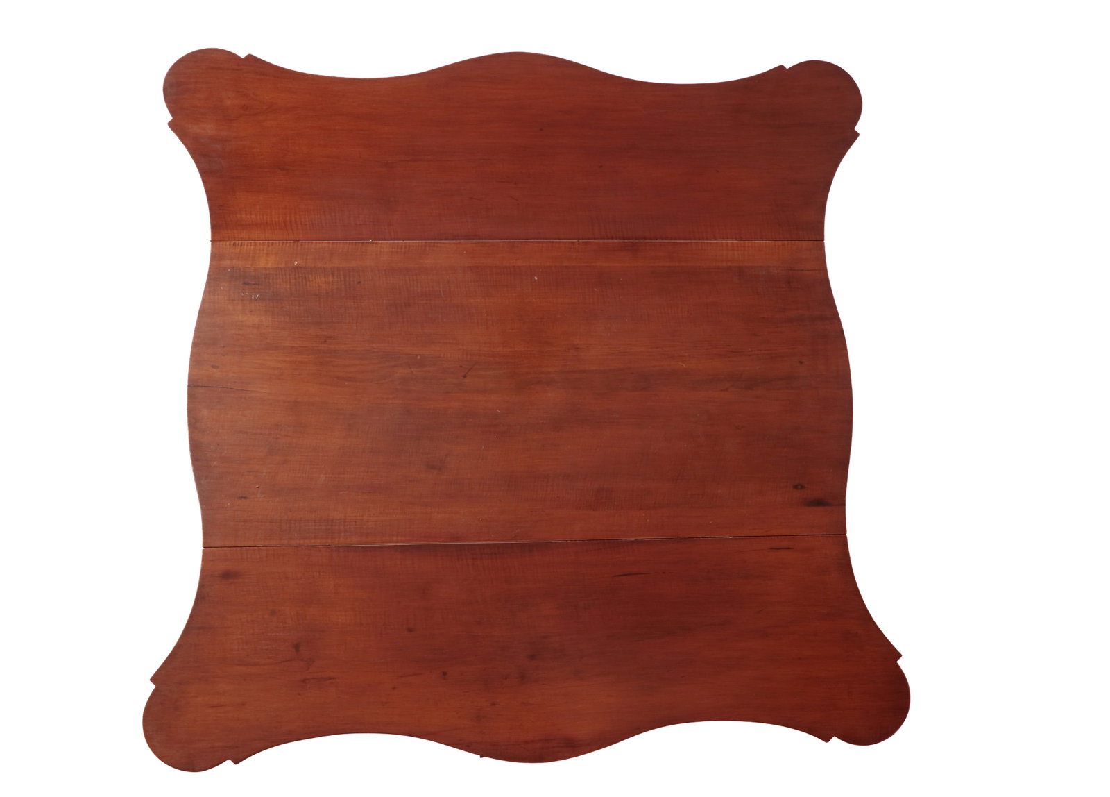 TRANSITIONAL TIGER MAPLE AND CHERRY PEMBROKE TABLE. - 10