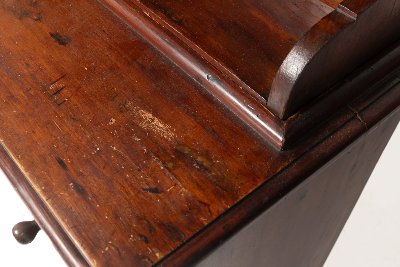 STEPBACK OPEN PEWTER CUPBOARD. - 7