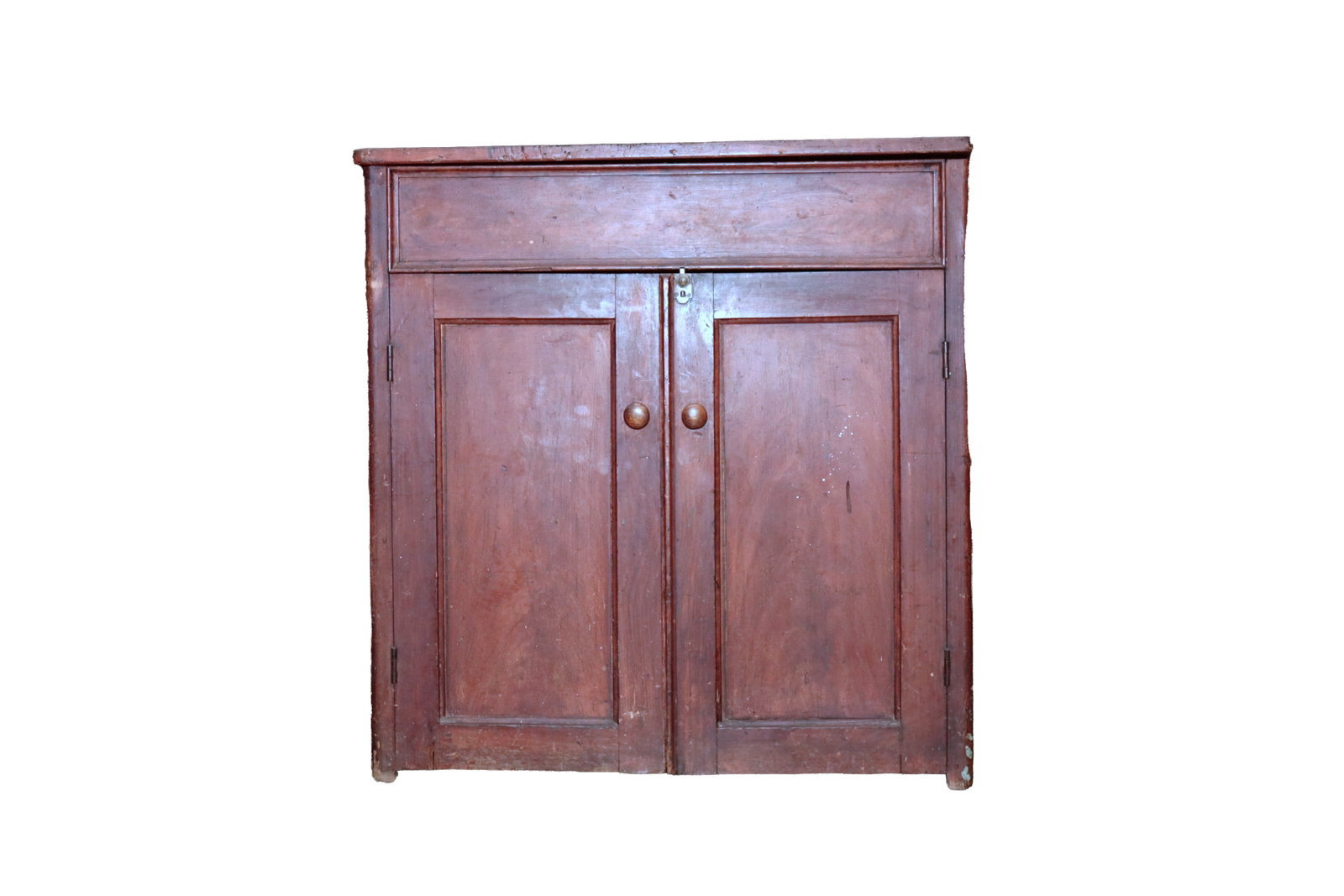 COUNTRY GRAIN-PAINTED DRY SINK. (1 of 6)
