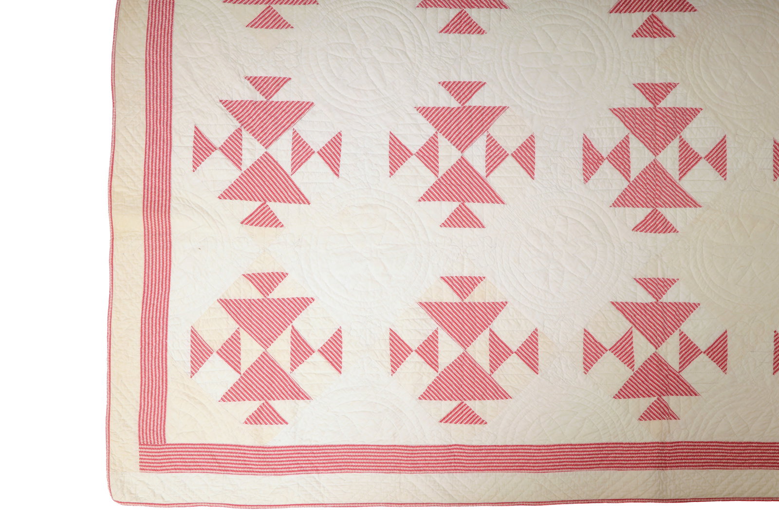 TWO PIECED COTTON QUILTS. - 7