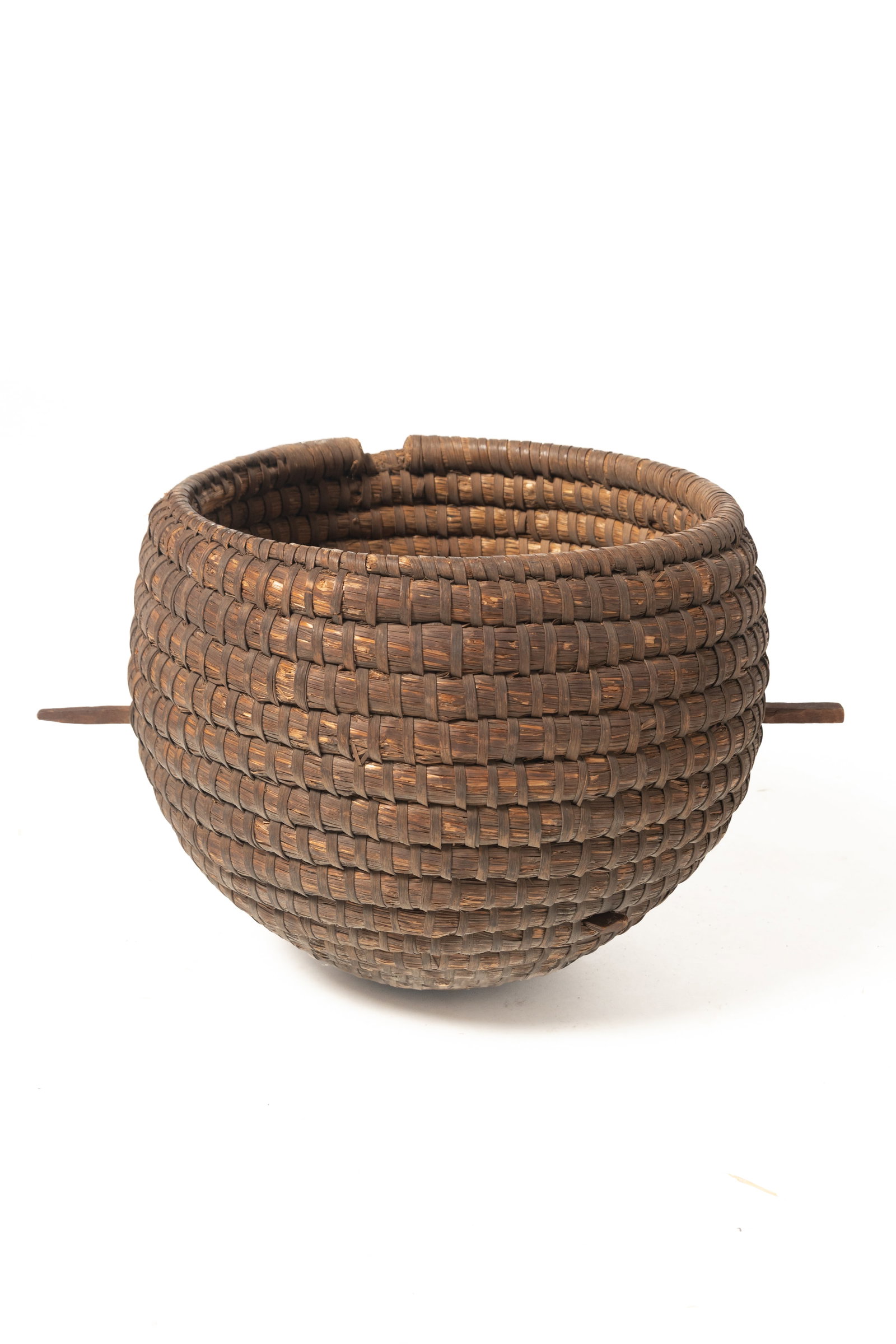 THREE RYE STRAW BEE SKEPS. - 14