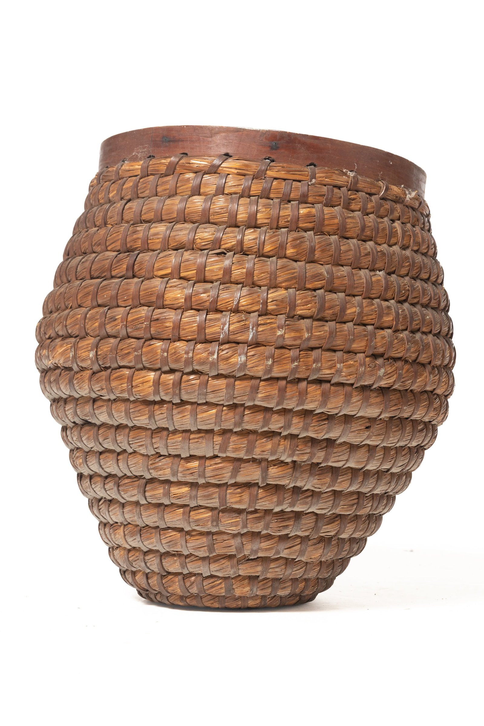 THREE RYE STRAW BEE SKEPS. - 7