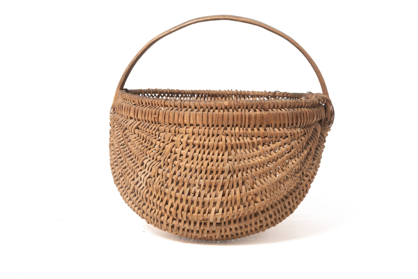 THREE SPLINT-WOVEN BUTTOCKS BASKETS. - 10