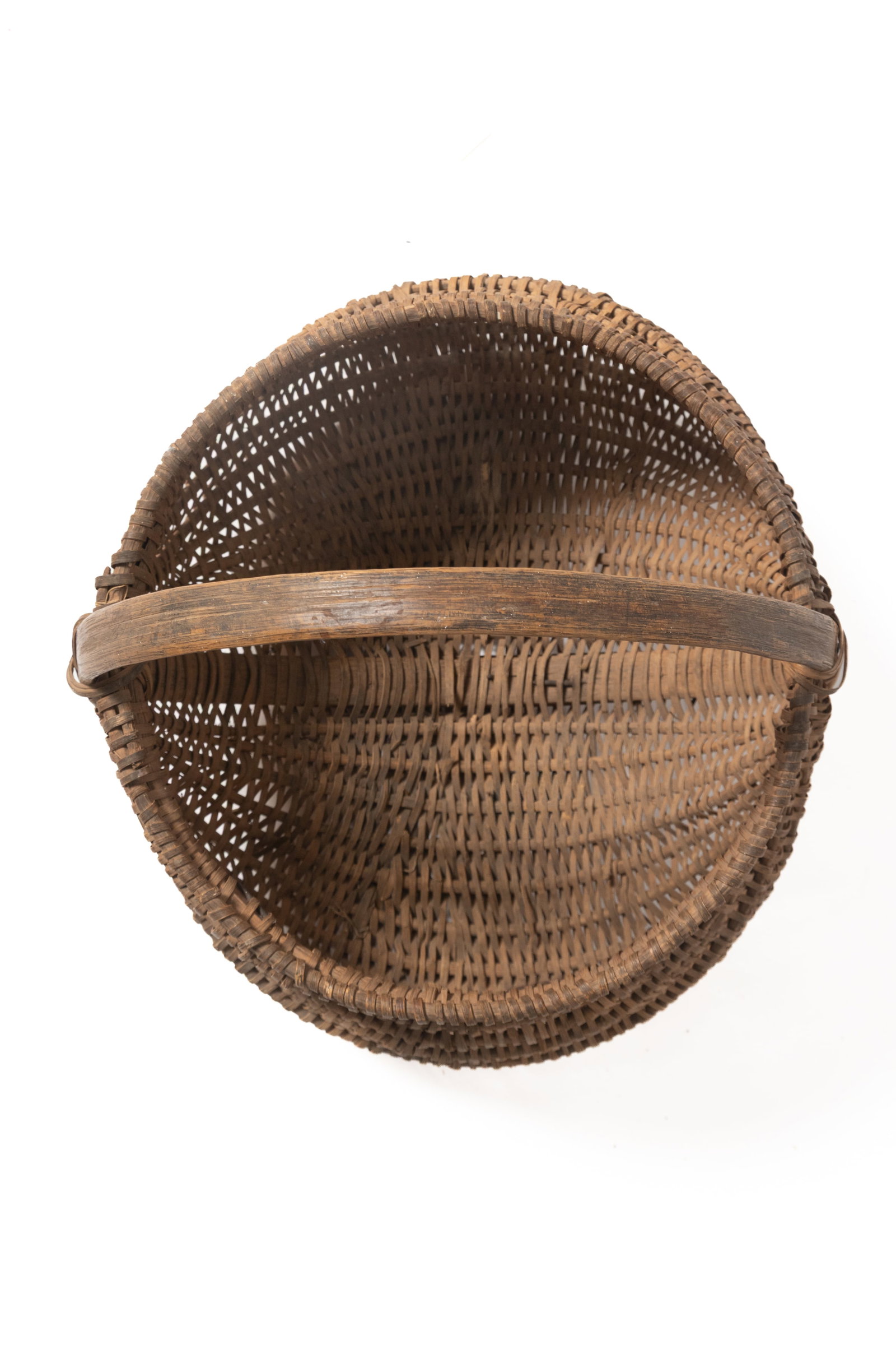 THREE SPLINT-WOVEN BUTTOCKS BASKETS. - 12