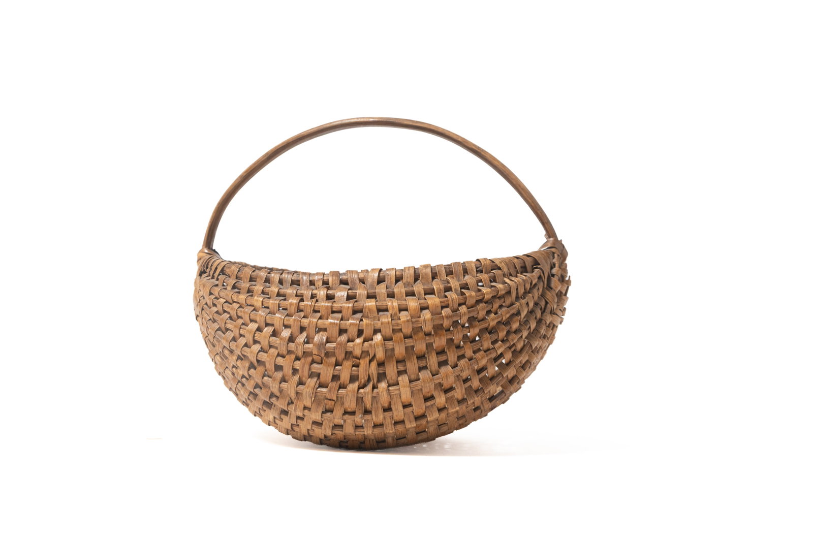 THREE SPLINT-WOVEN BUTTOCKS BASKETS. - 17