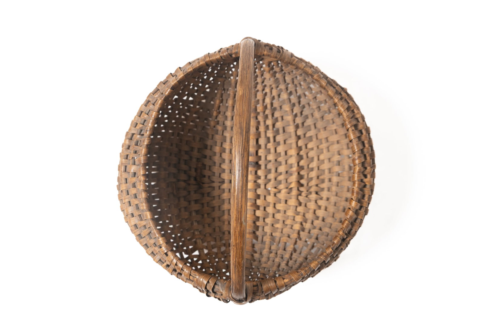 THREE SPLINT-WOVEN BUTTOCKS BASKETS. - 18