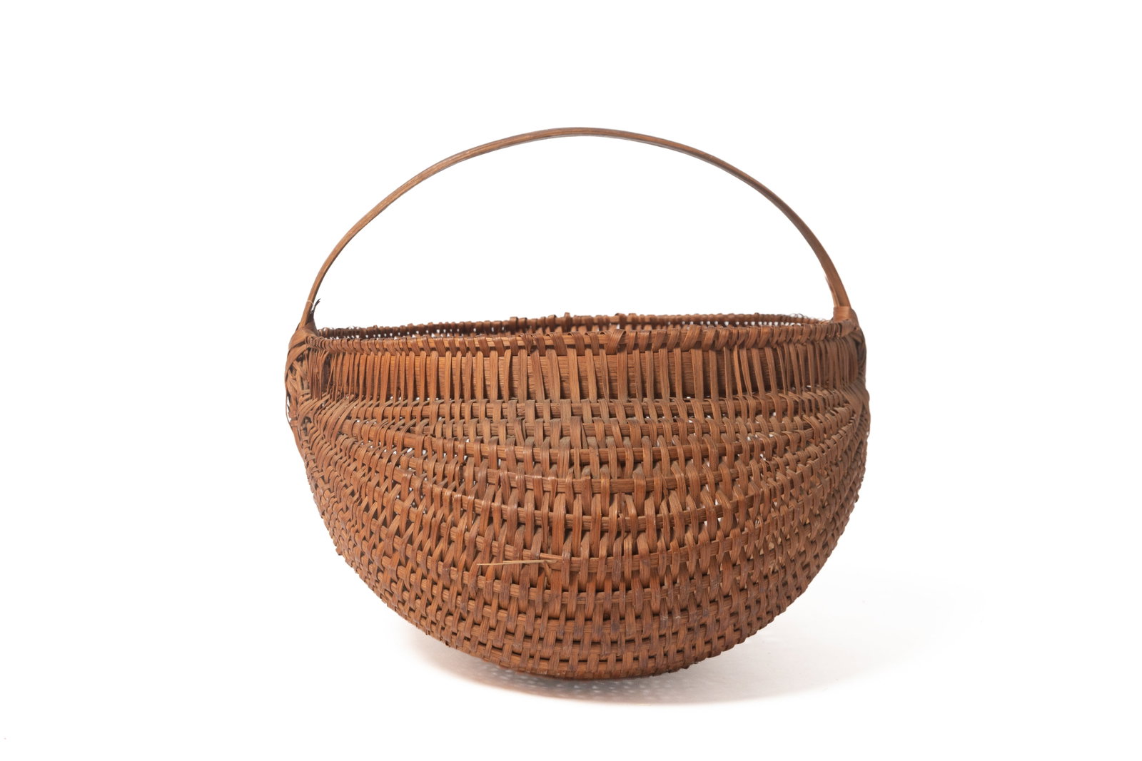 THREE SPLINT-WOVEN BUTTOCKS BASKETS. - 5